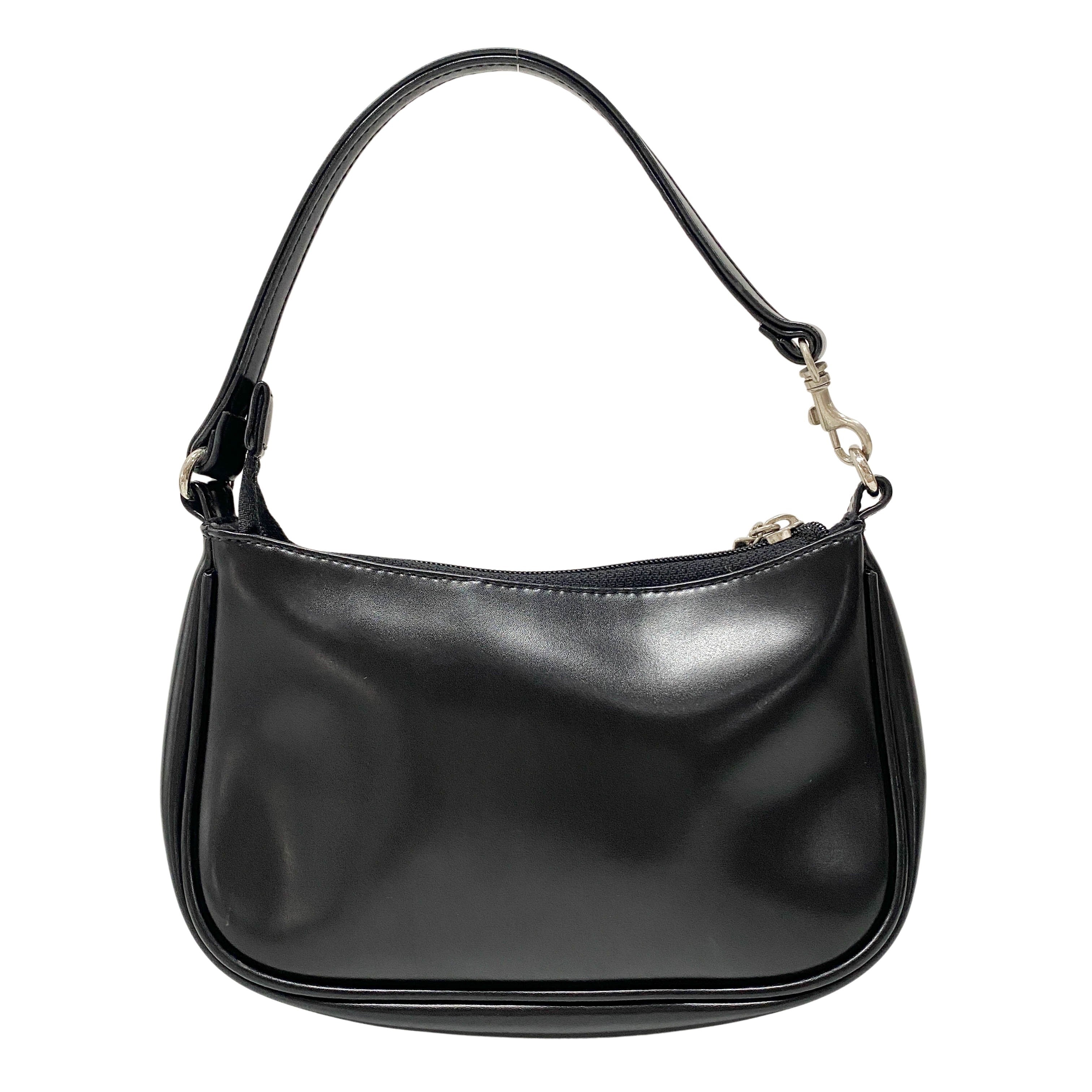 Mini Black Patent Leather Shoulder Bag
