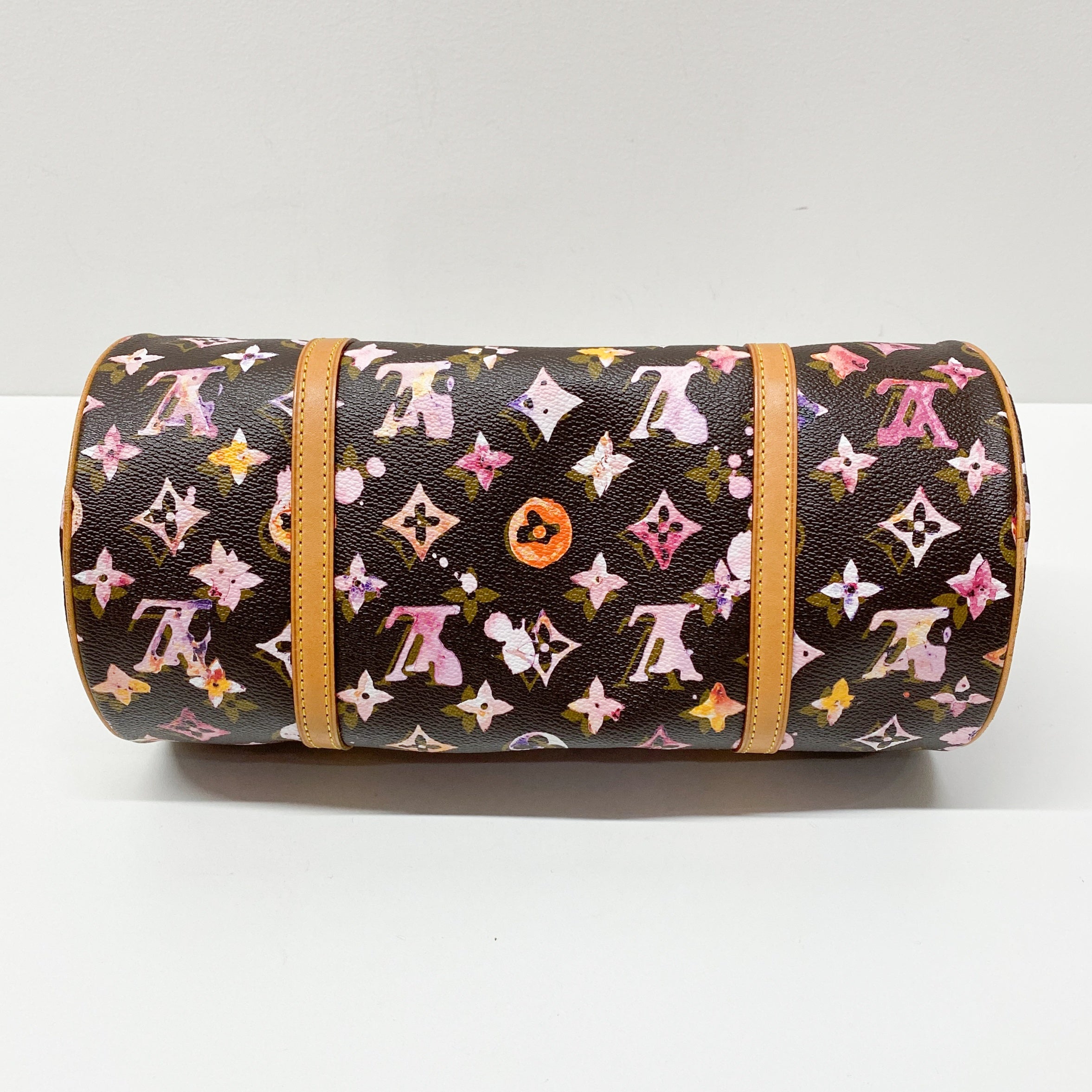 Papillon Watercolour Monogram Brown Canvas Shoulder Bag