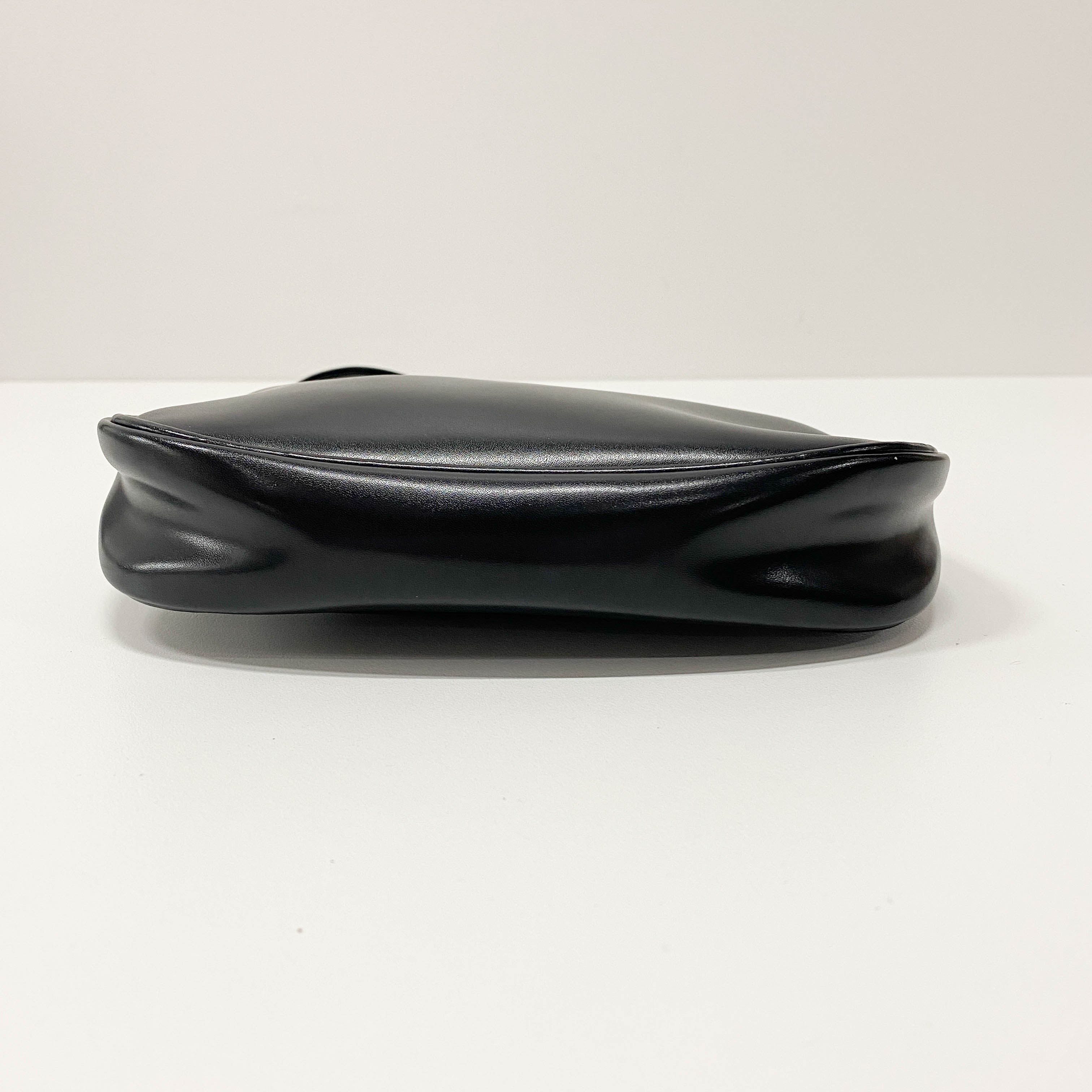 Mini Black Patent Leather Shoulder Bag