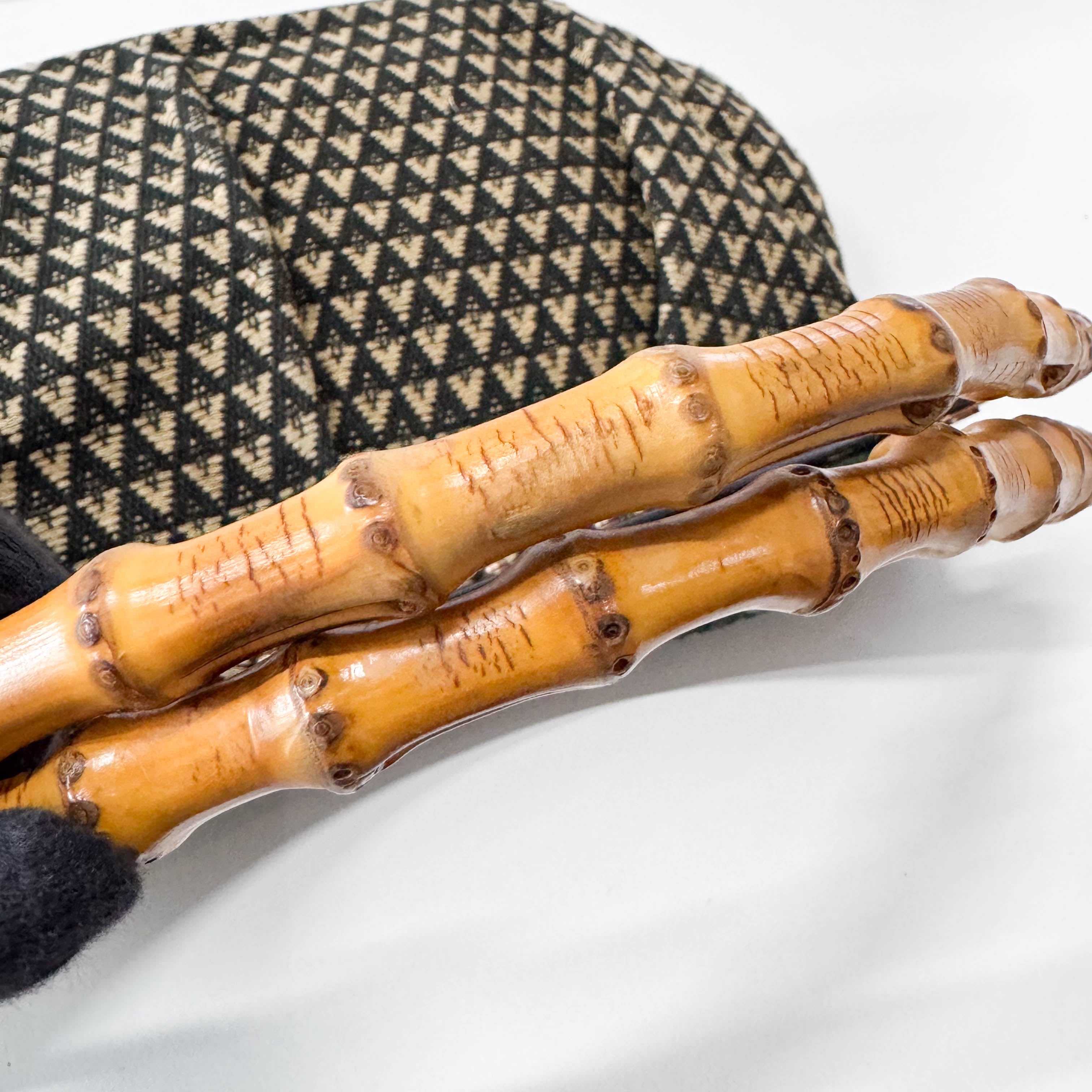 Bamboo Multi-colour Floral Embroidery Cotton Bag