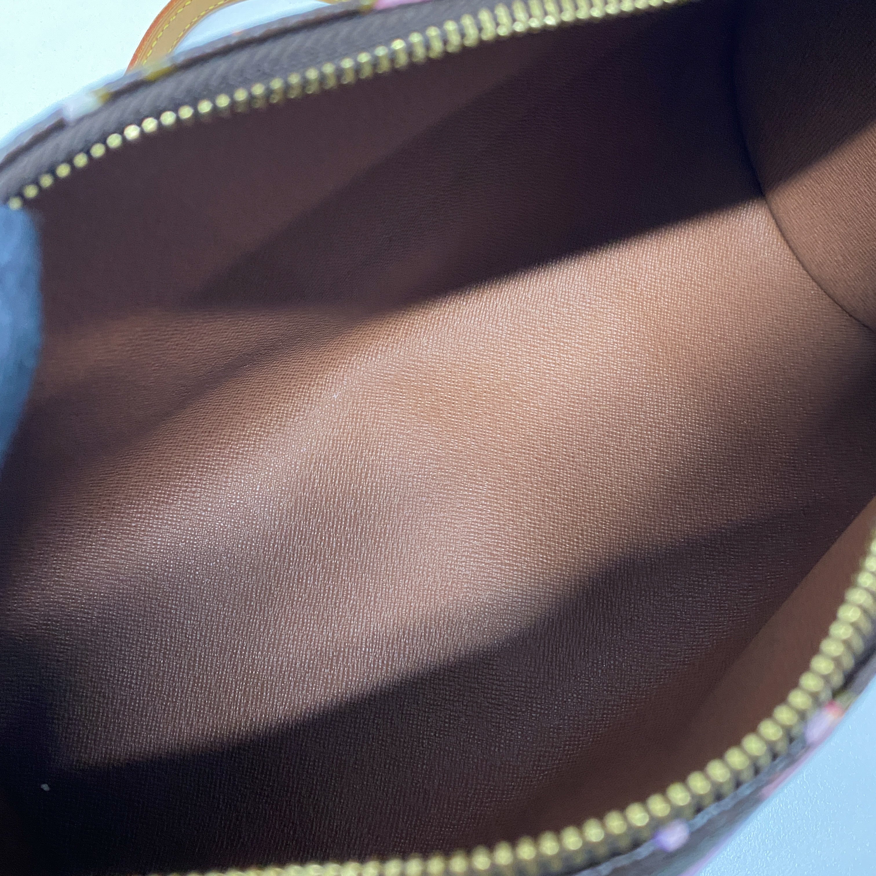 Papillon Watercolour Monogram Brown Canvas Shoulder Bag