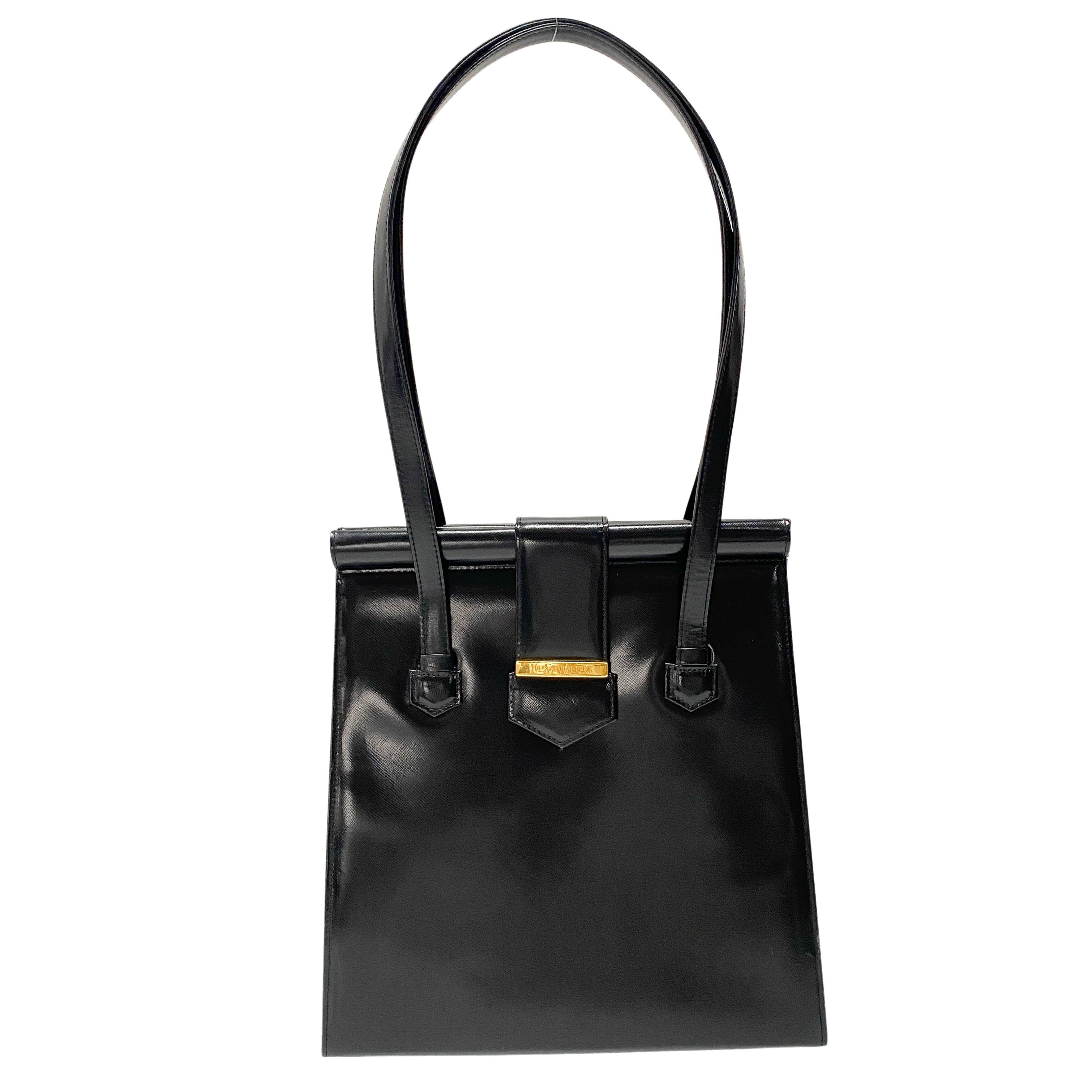 Black Leather Shoulder Bag