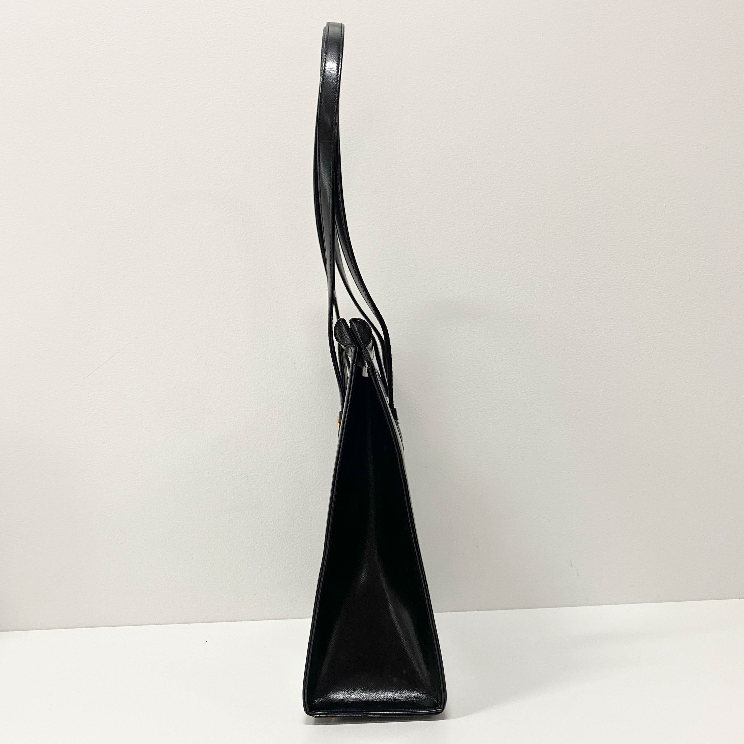 Black Leather Shoulder Bag