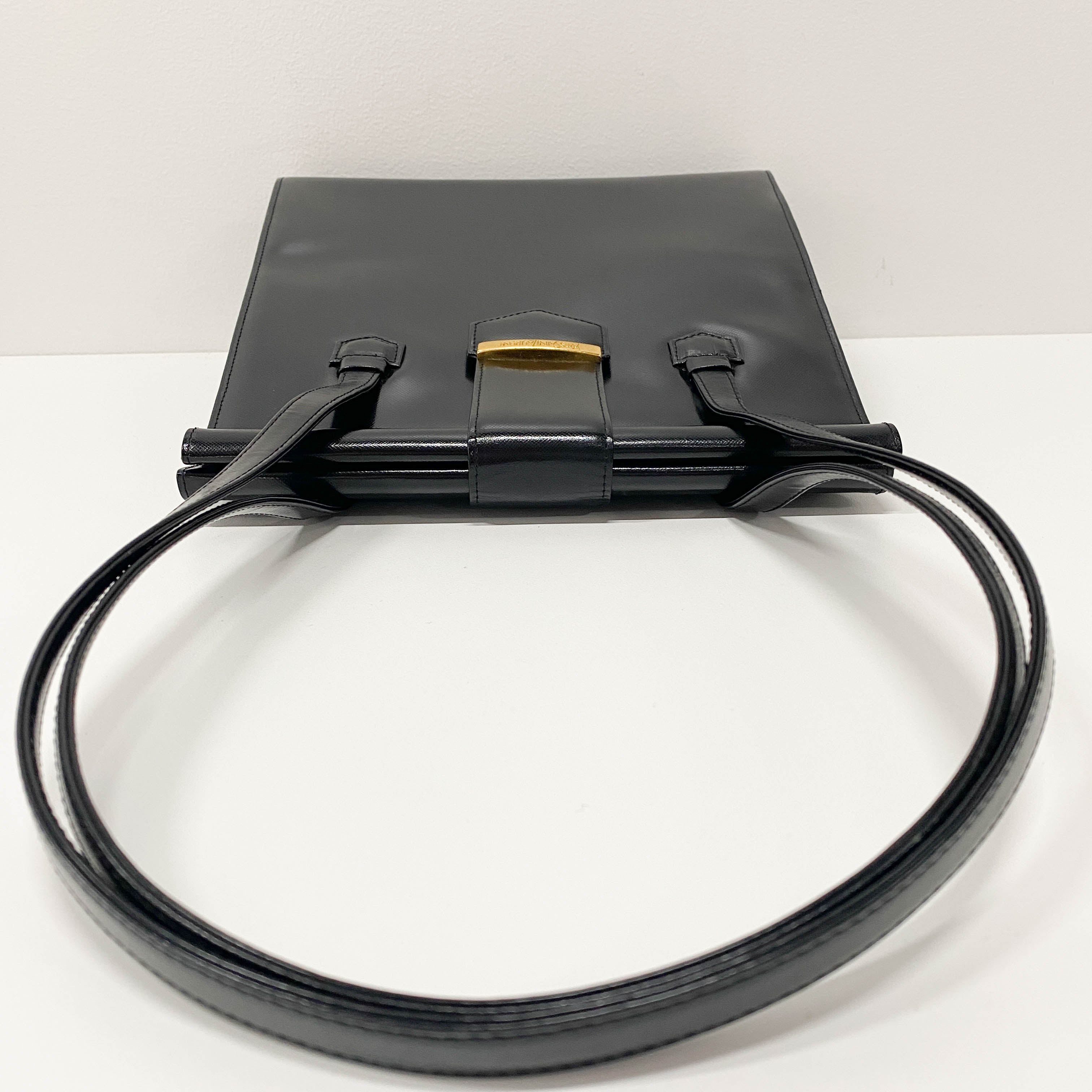 Black Leather Shoulder Bag