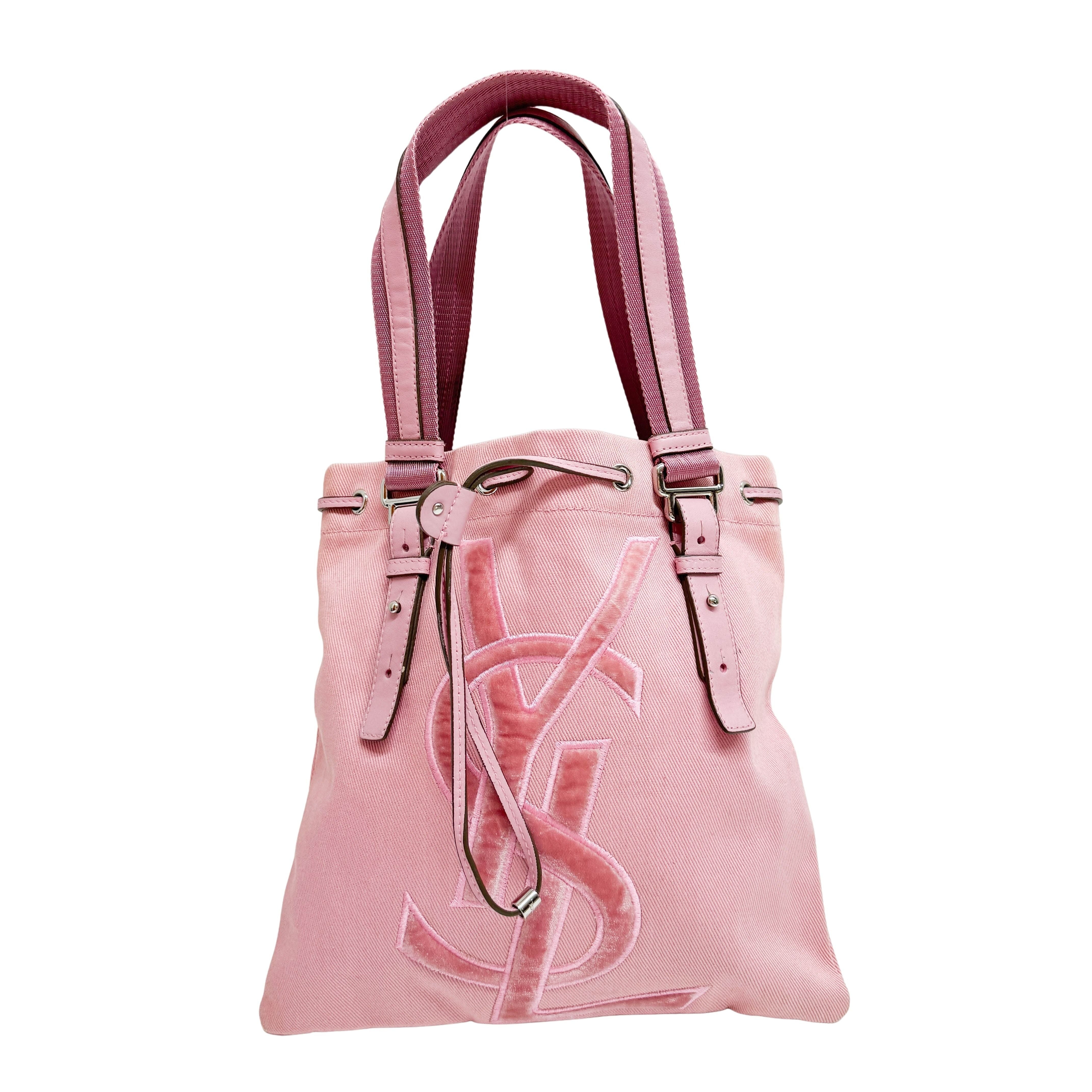 Pink Canvas Tote Bag