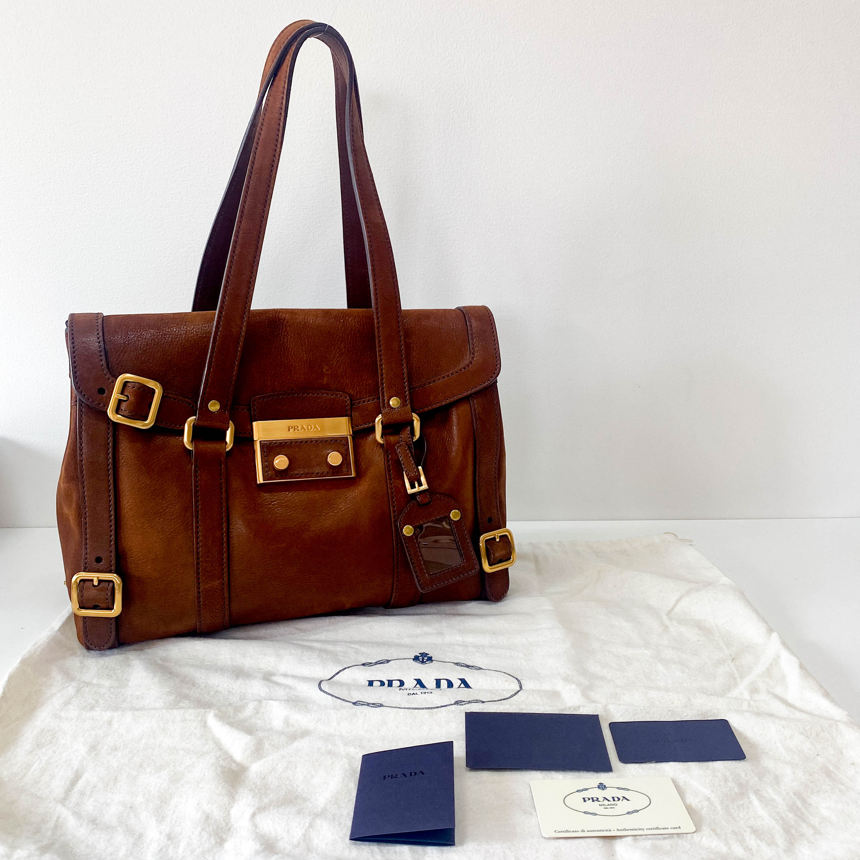 Brown Leather Shoulder Bag