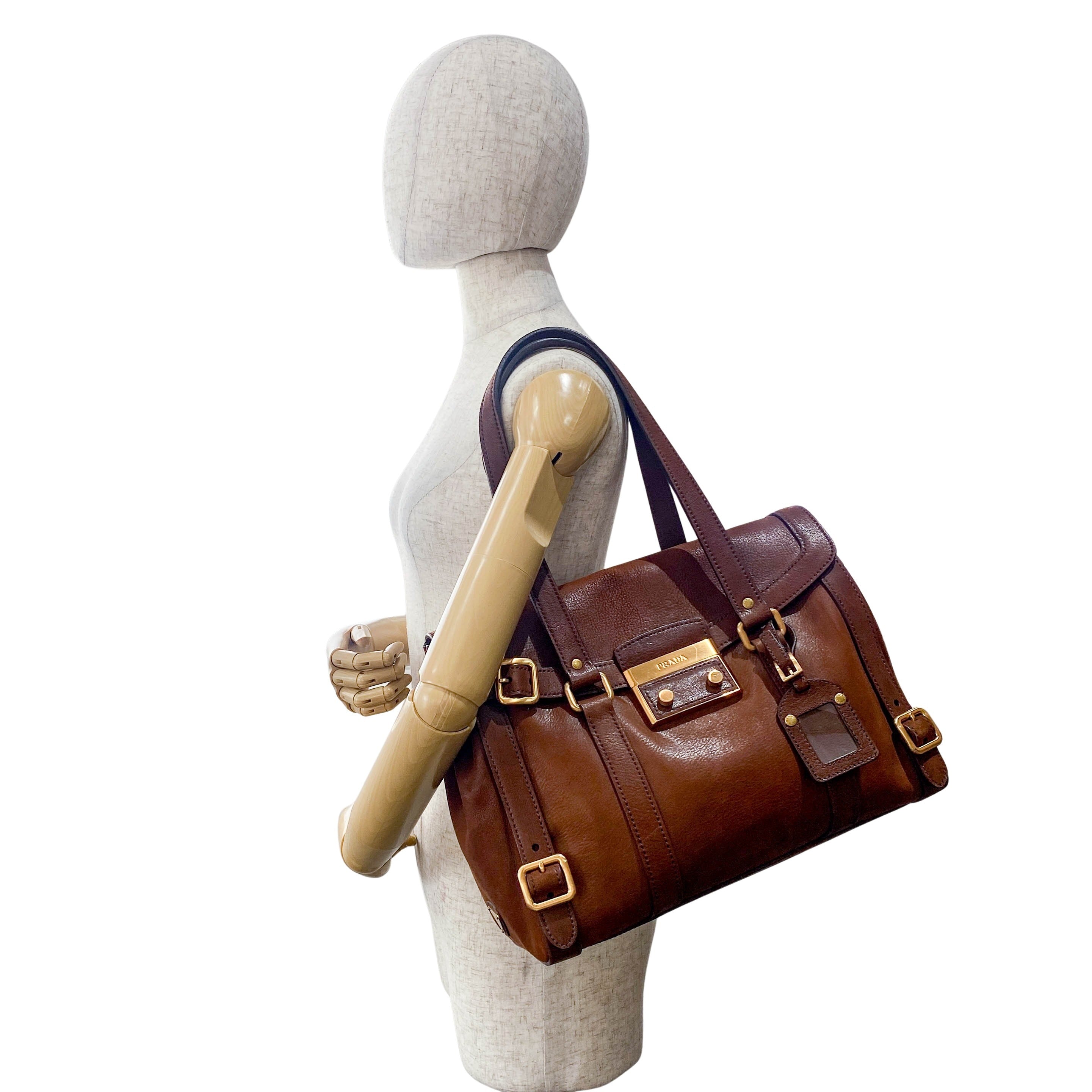 Brown Leather Shoulder Bag