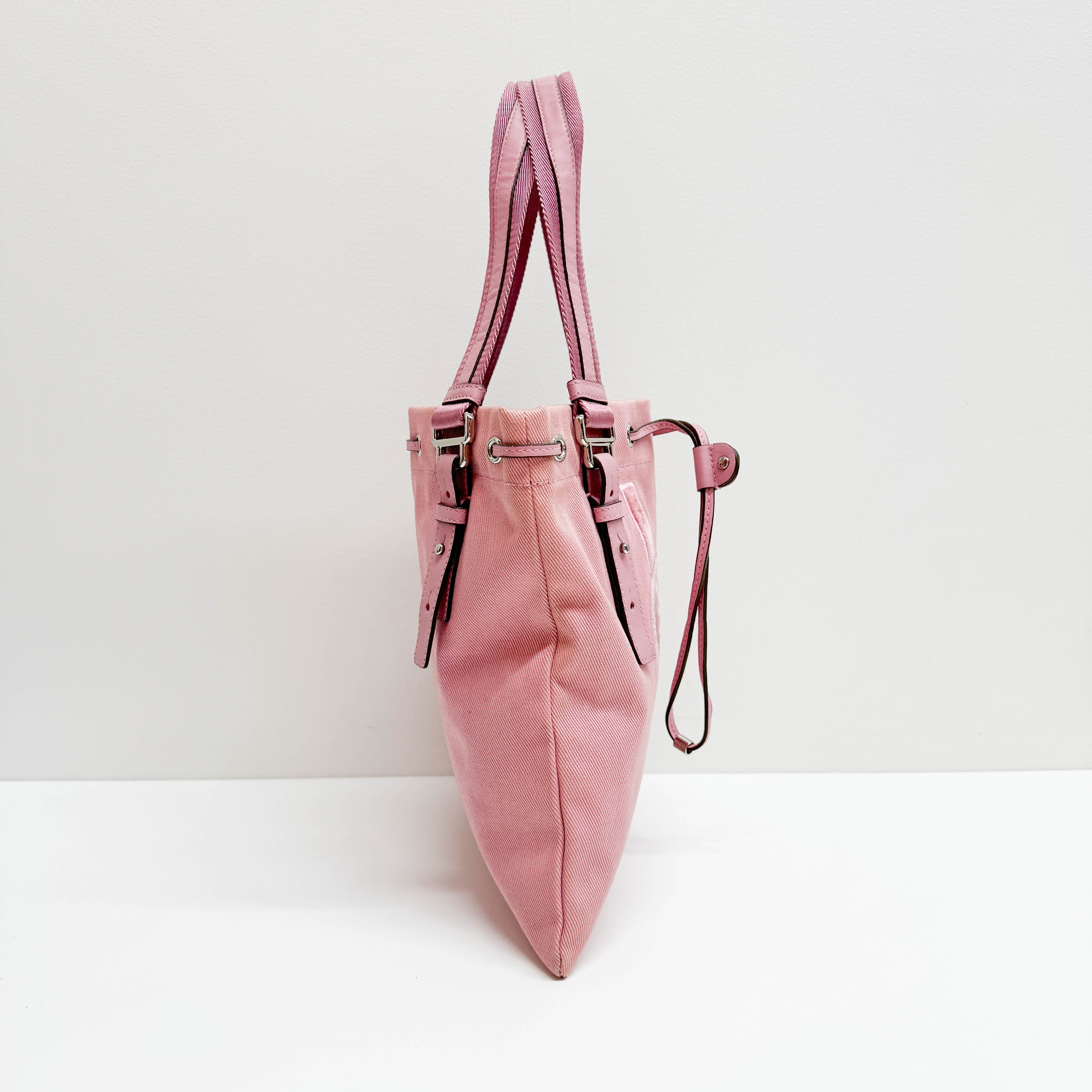 Pink Canvas Tote Bag