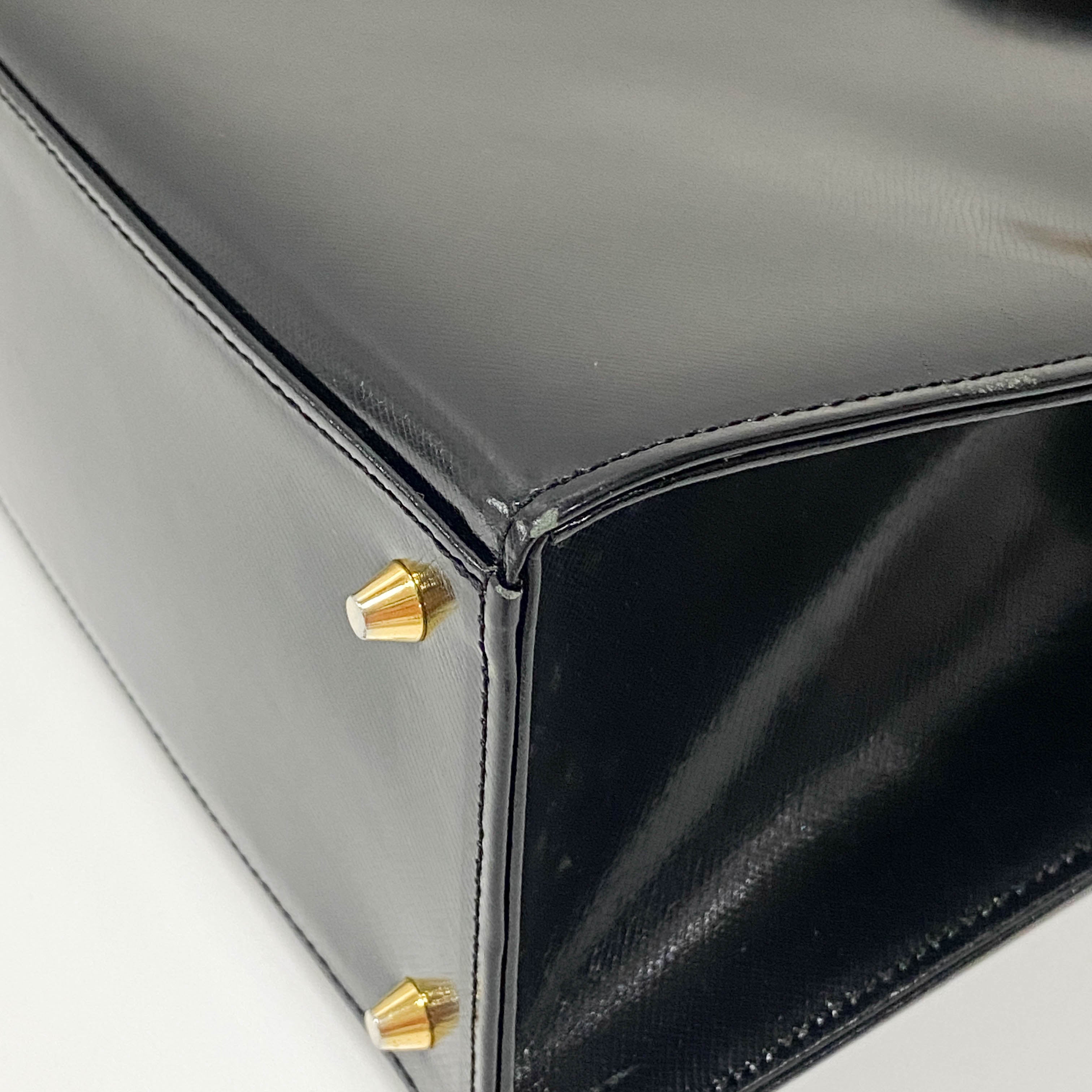 Black Leather Shoulder Bag