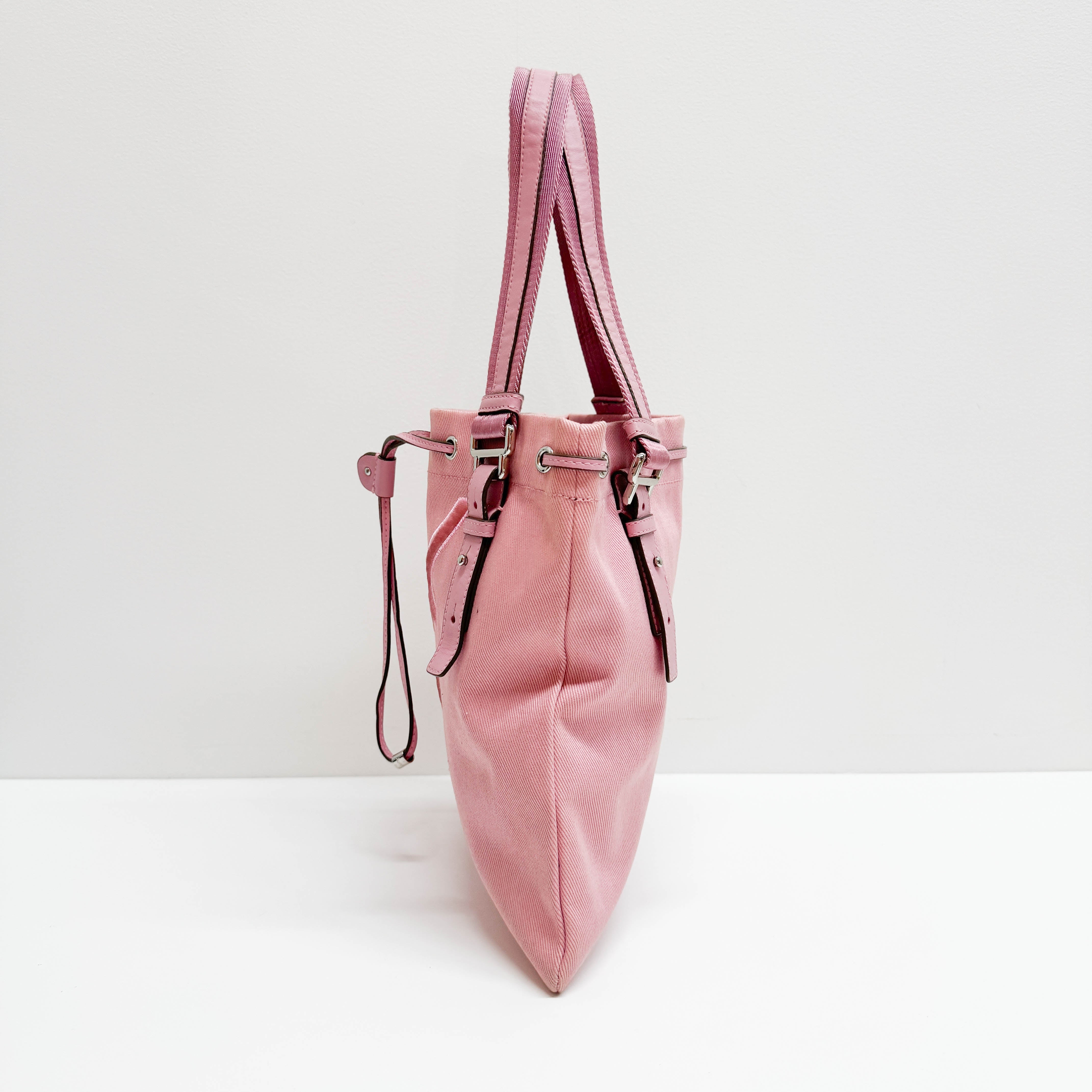 Pink Canvas Tote Bag