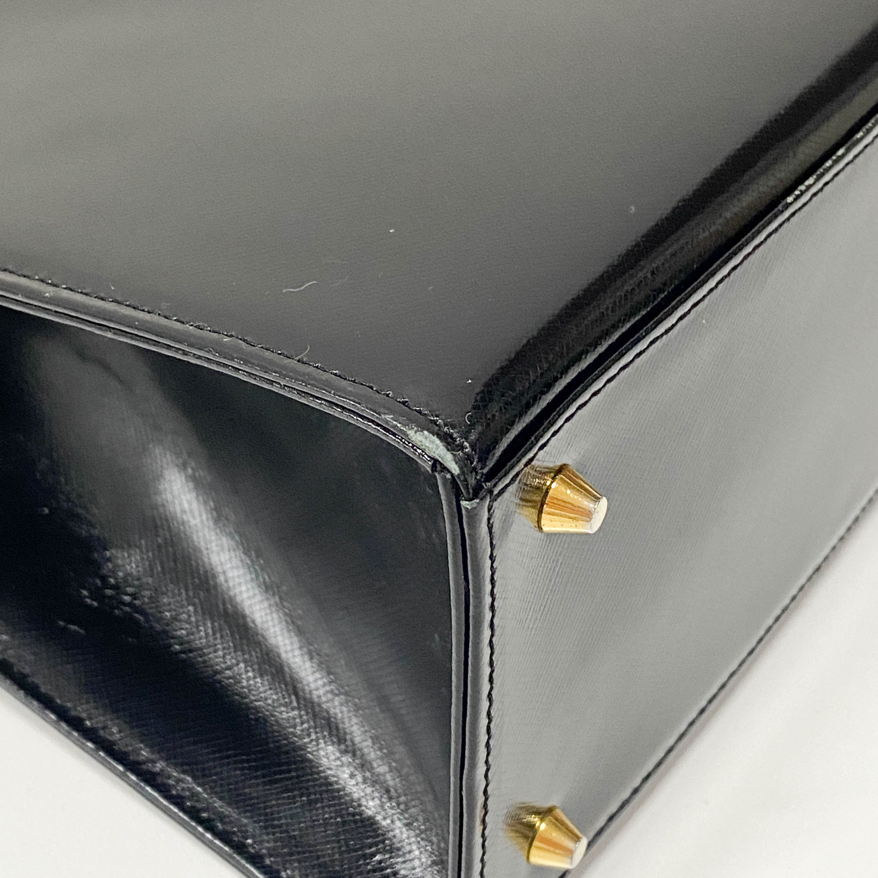 Black Leather Shoulder Bag