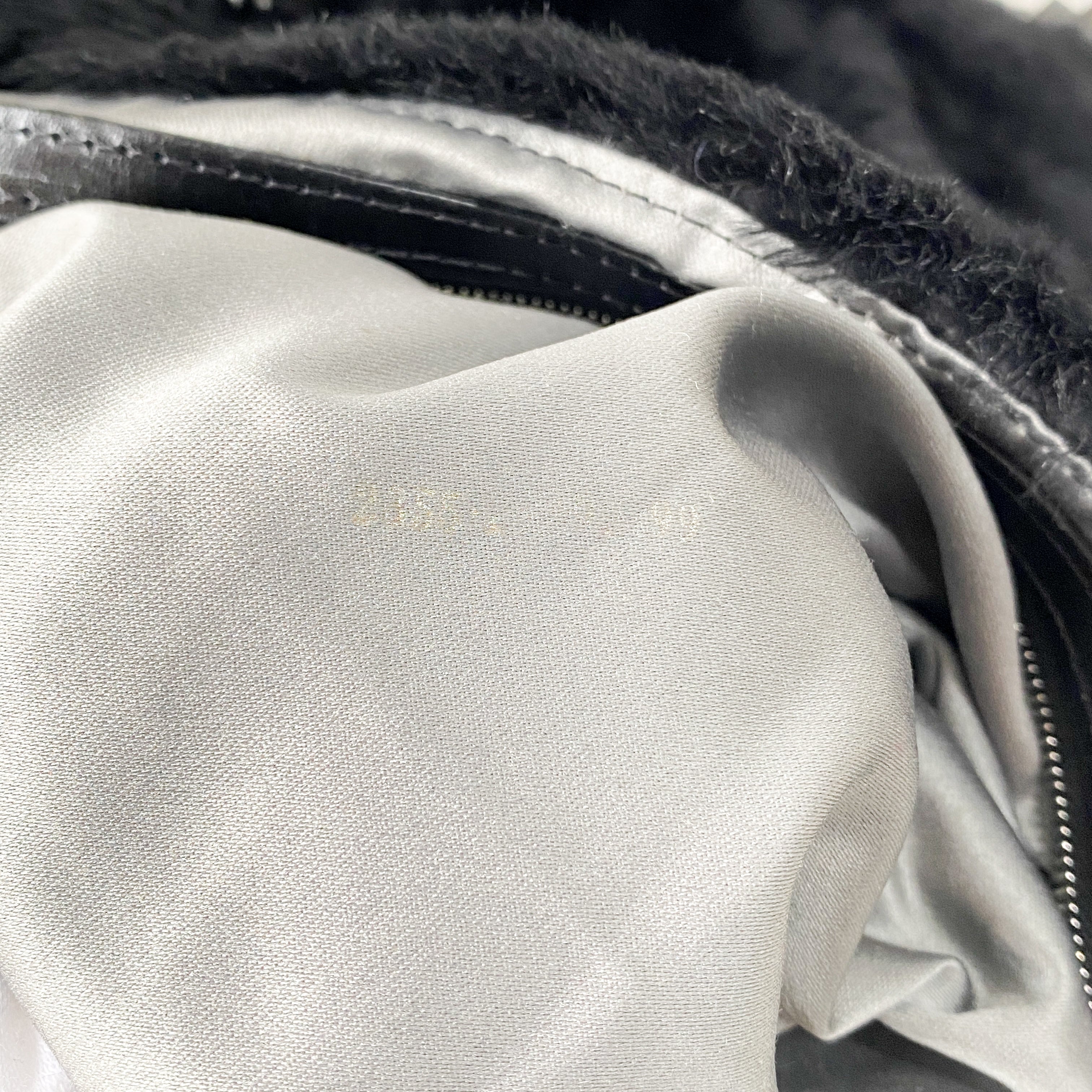 Mamma Baguette Black Fur Shoulder Bag