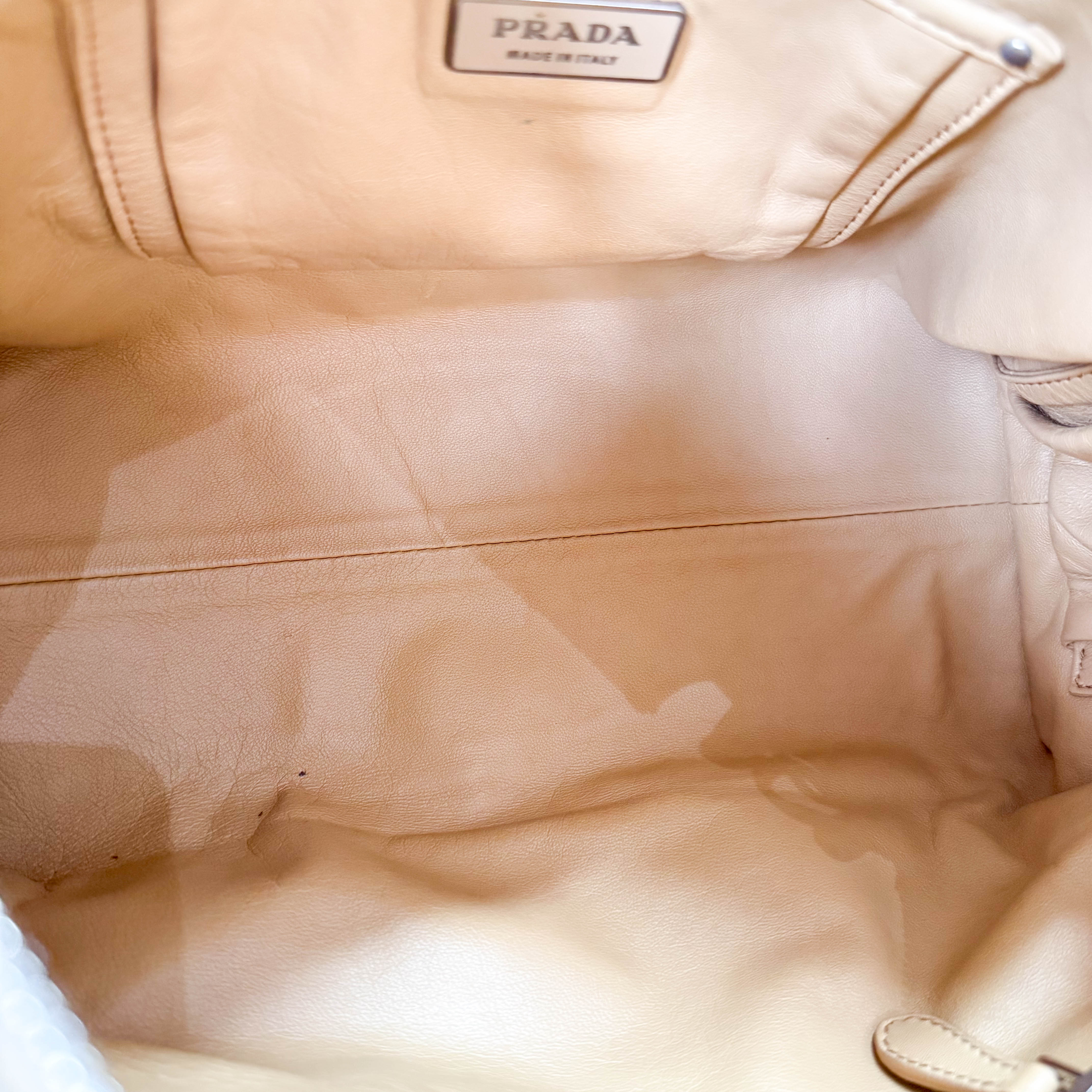 Gold Leather Handbag