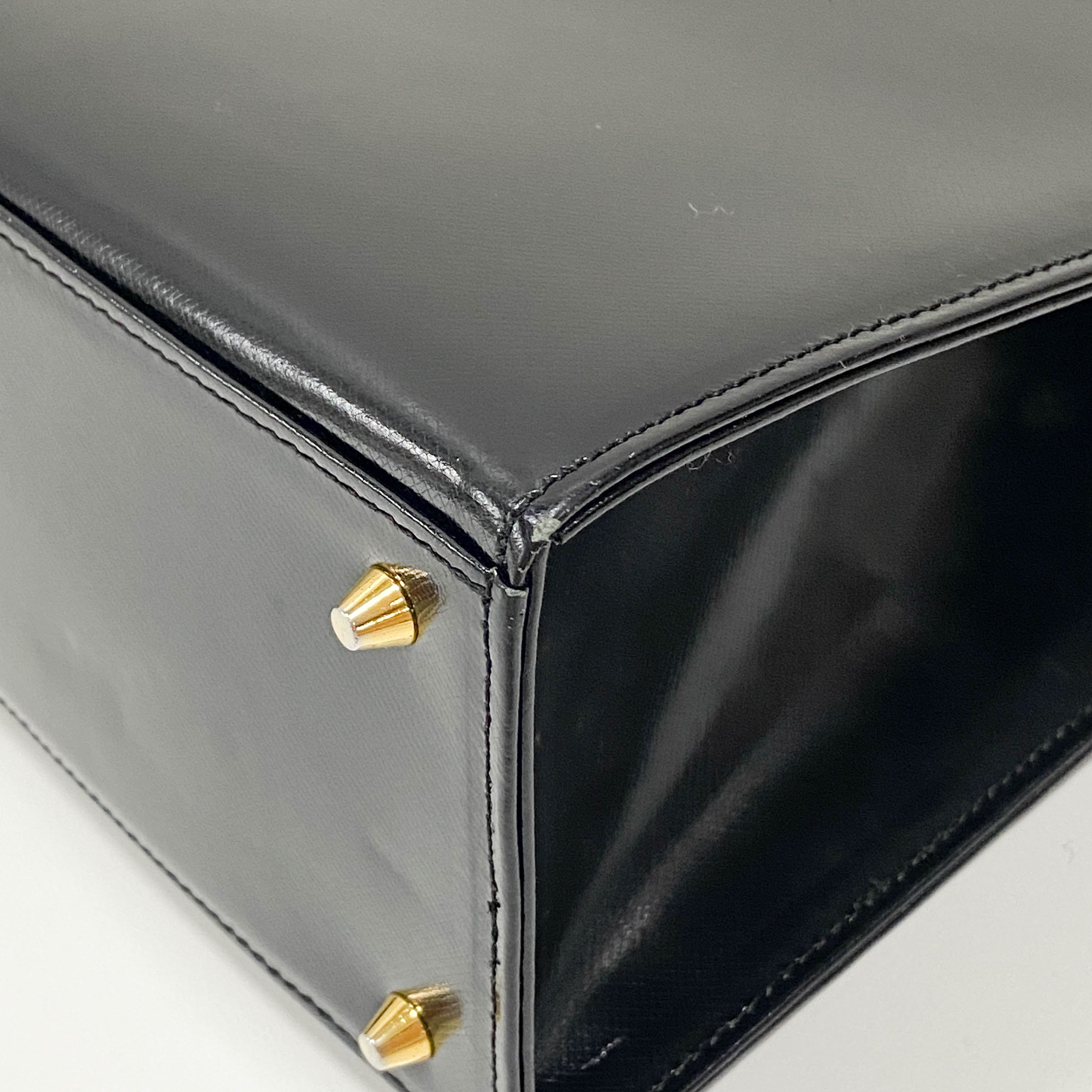 Black Leather Shoulder Bag