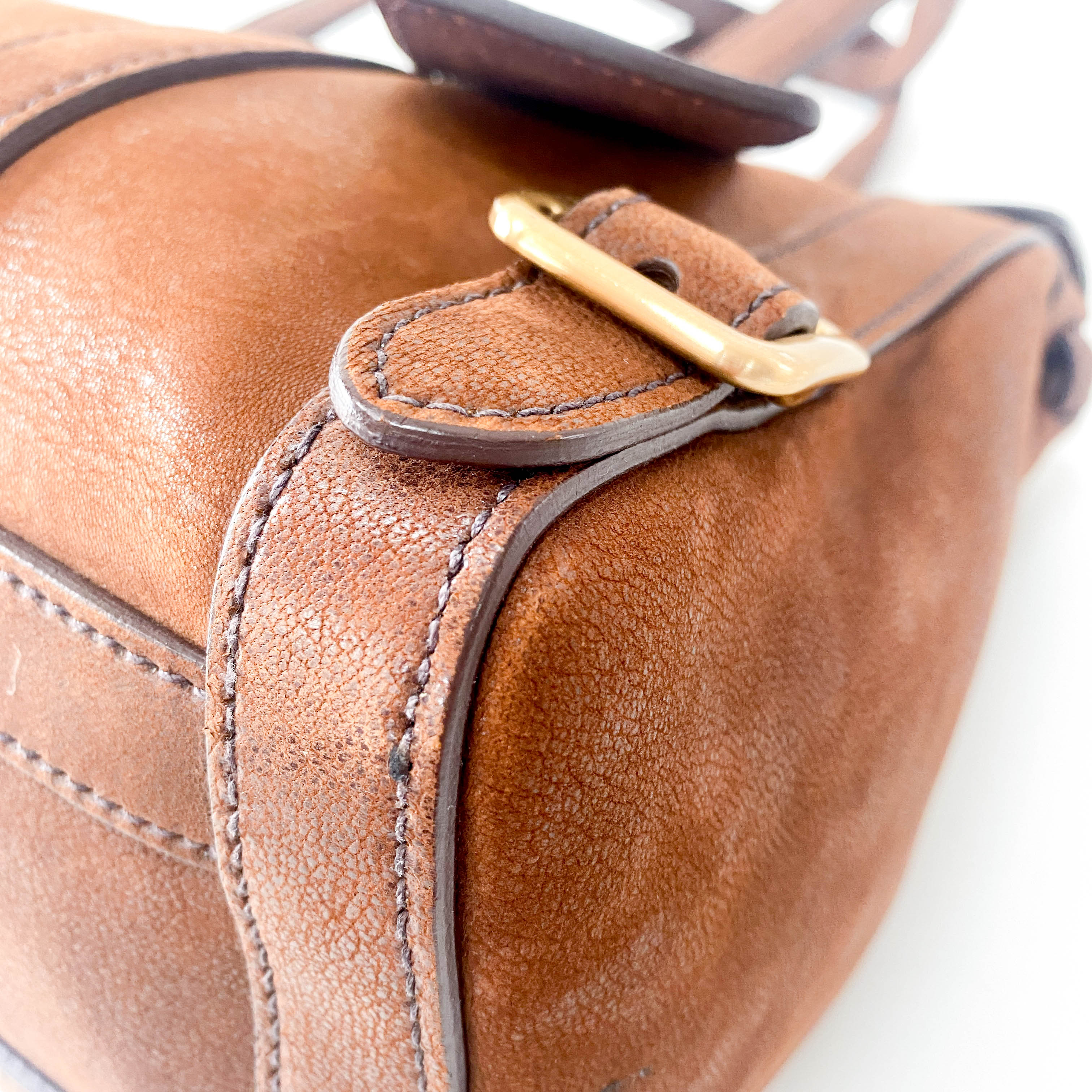 Brown Leather Shoulder Bag