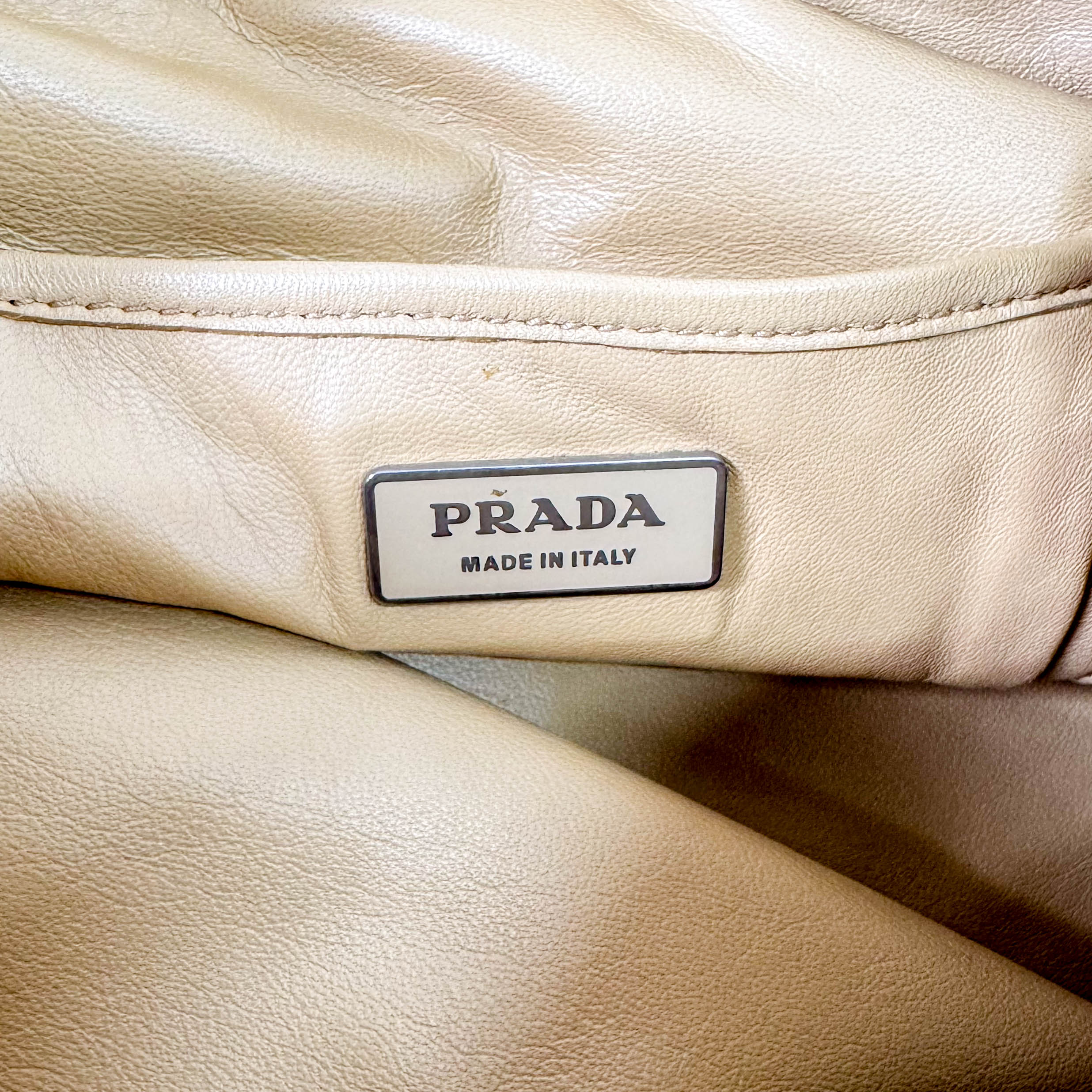 Gold Leather Handbag