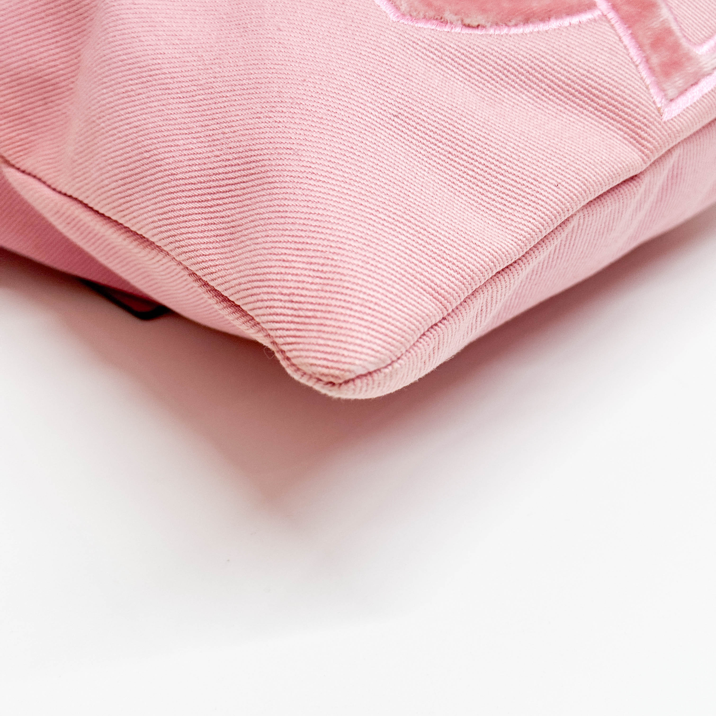 Pink Canvas Tote Bag