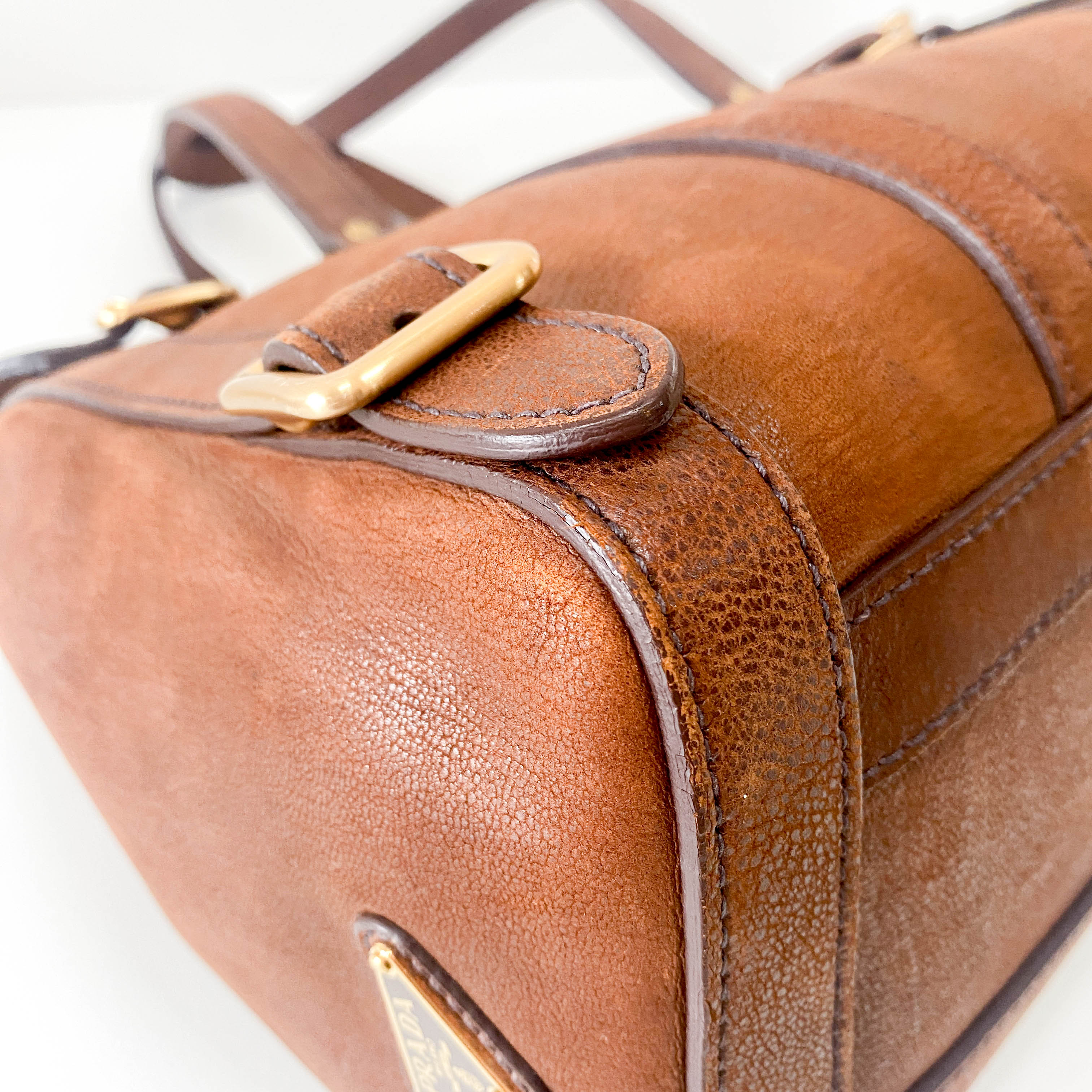 Brown Leather Shoulder Bag