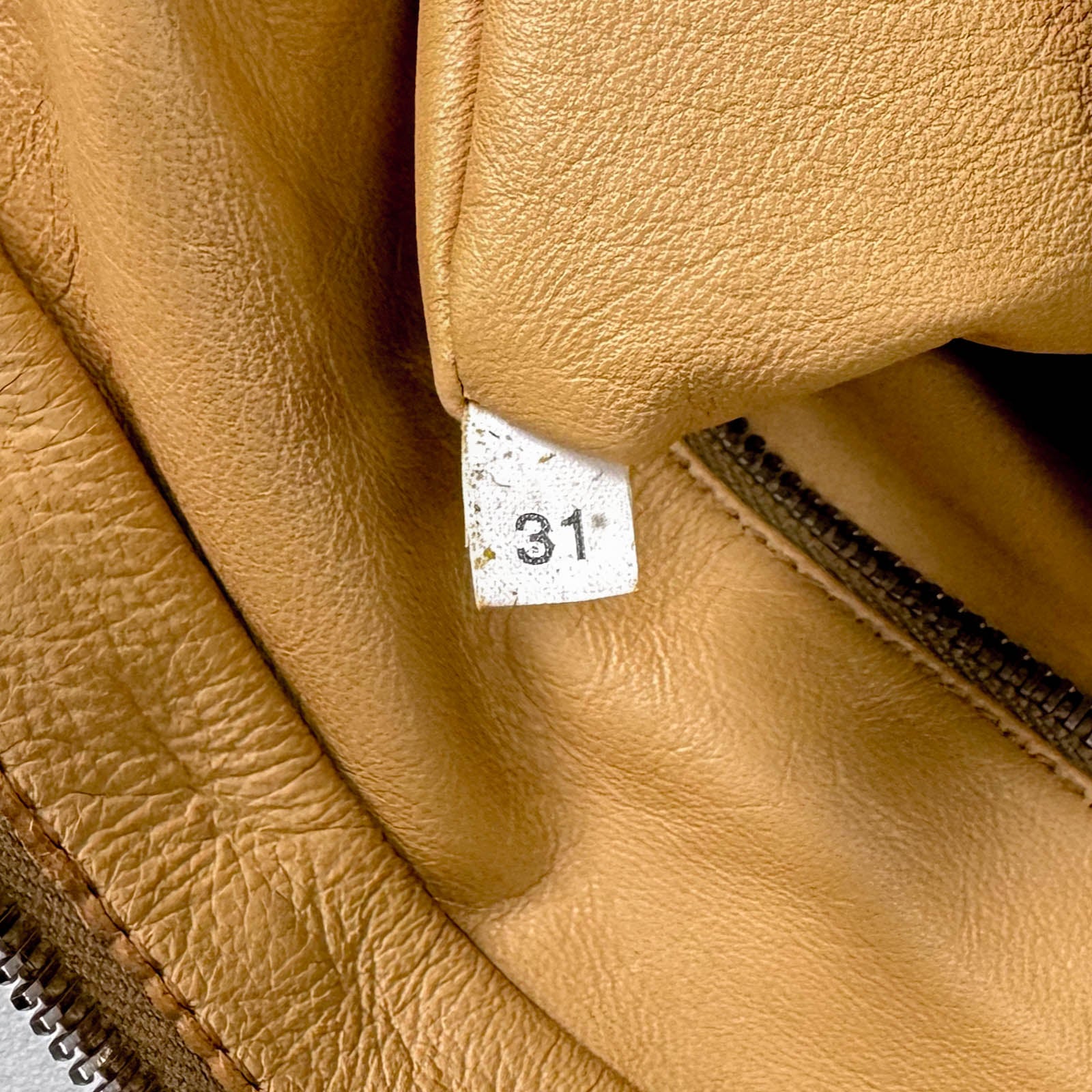 Gold Leather Handbag