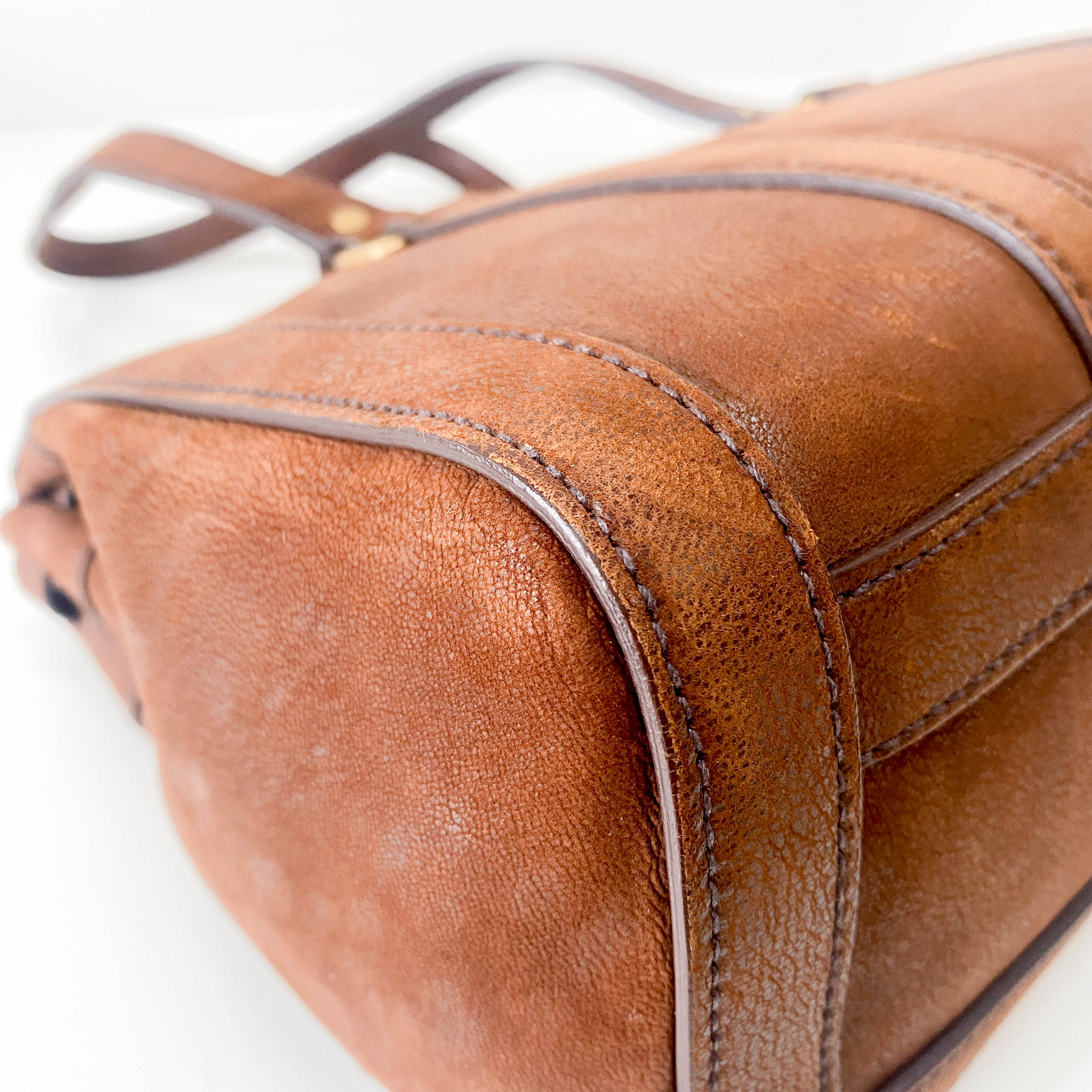 Brown Leather Shoulder Bag