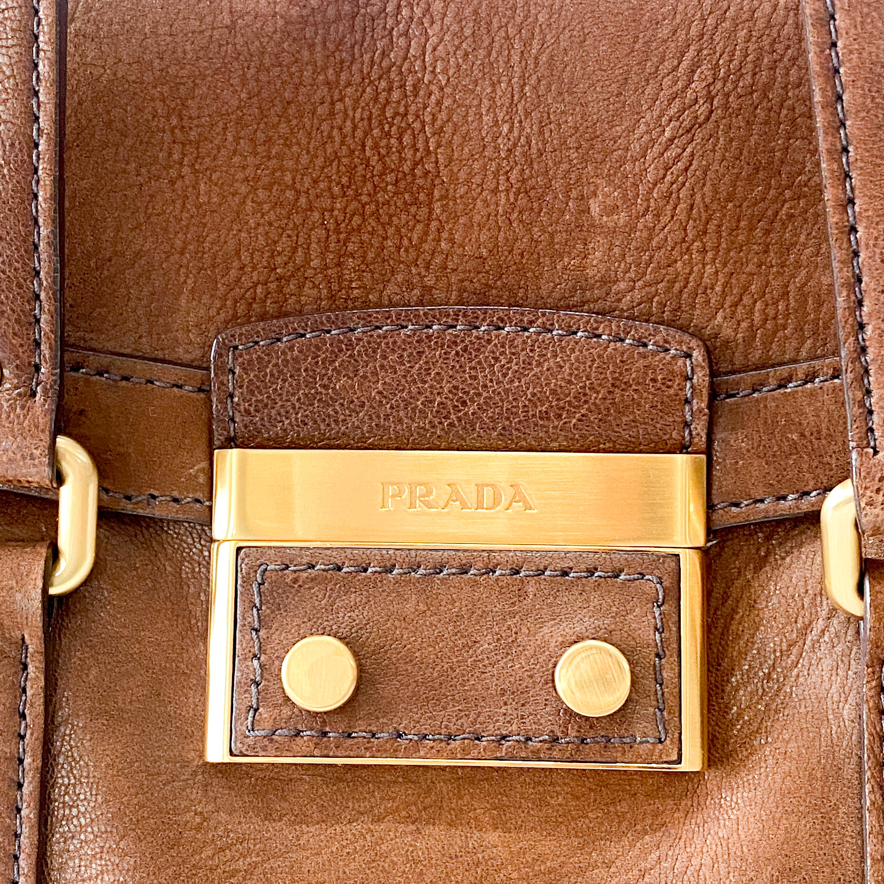 Brown Leather Shoulder Bag