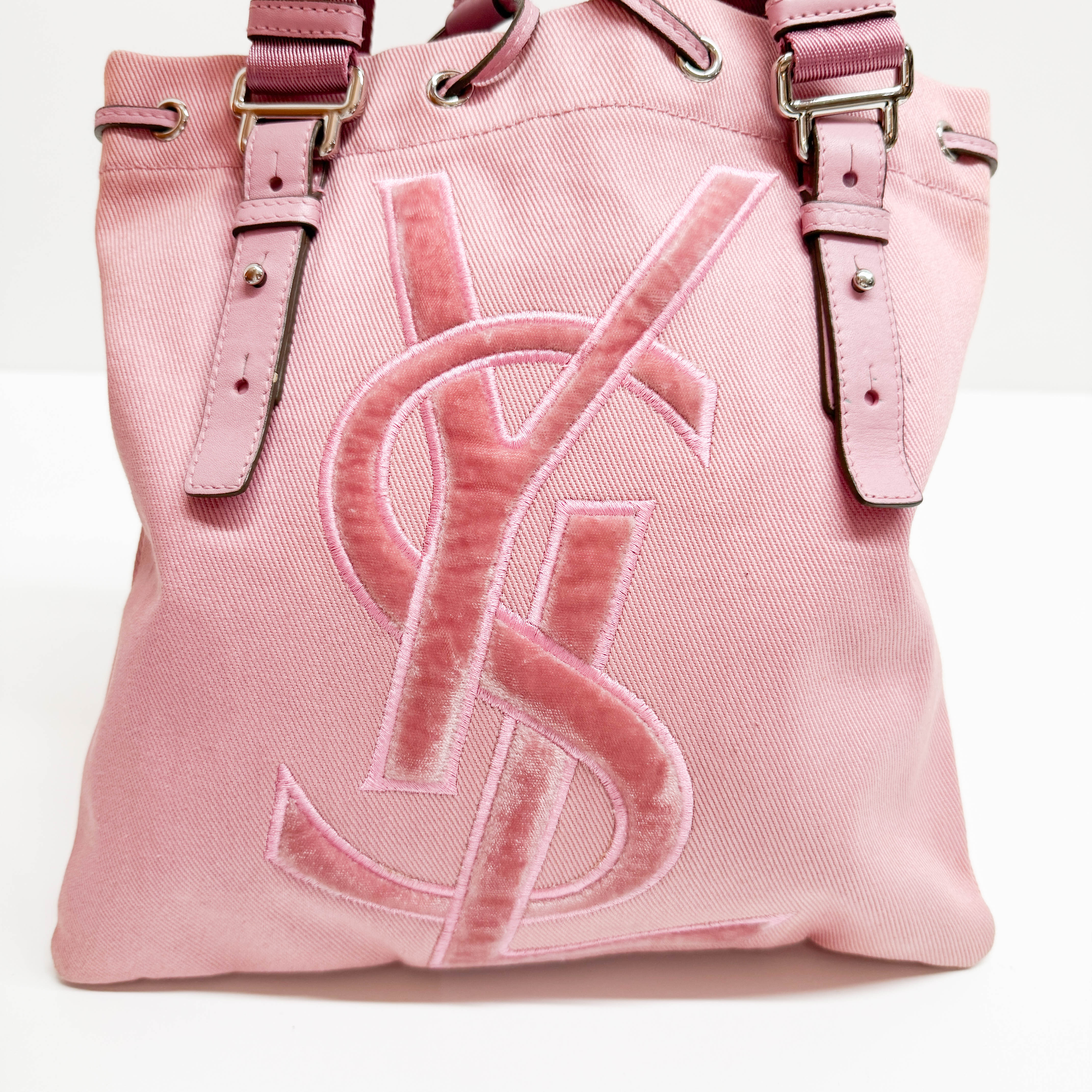 Pink Canvas Tote Bag