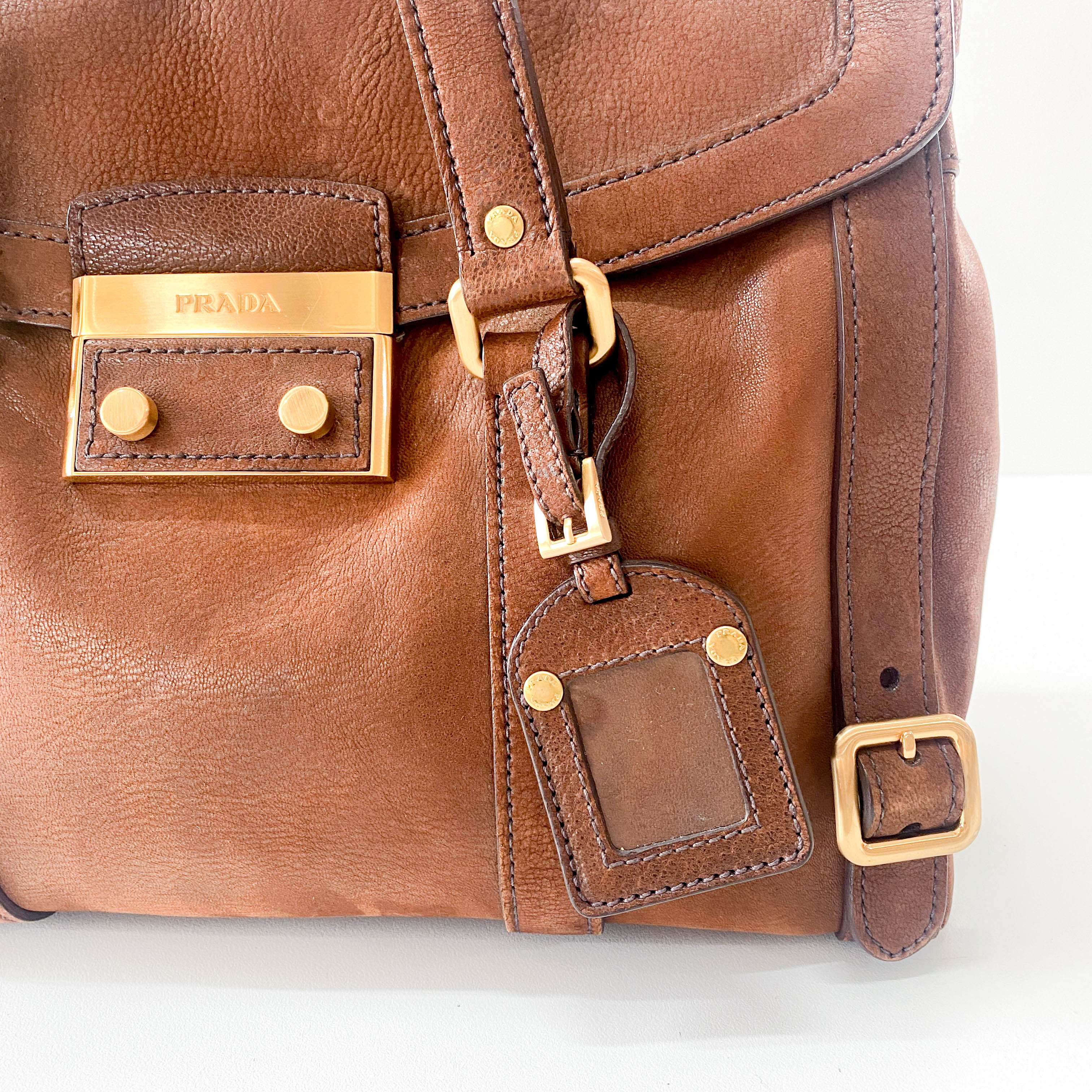 Brown Leather Shoulder Bag