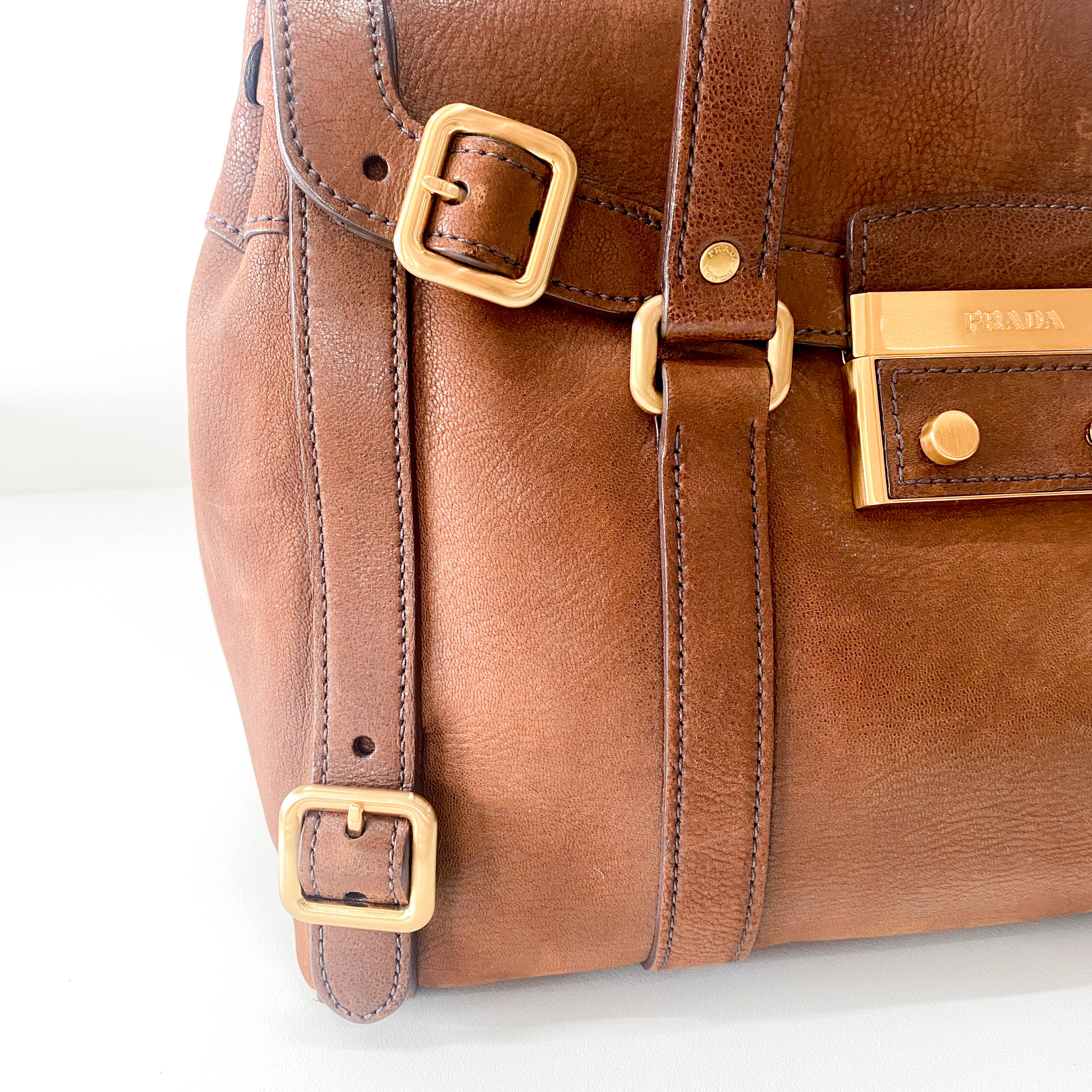 Brown Leather Shoulder Bag