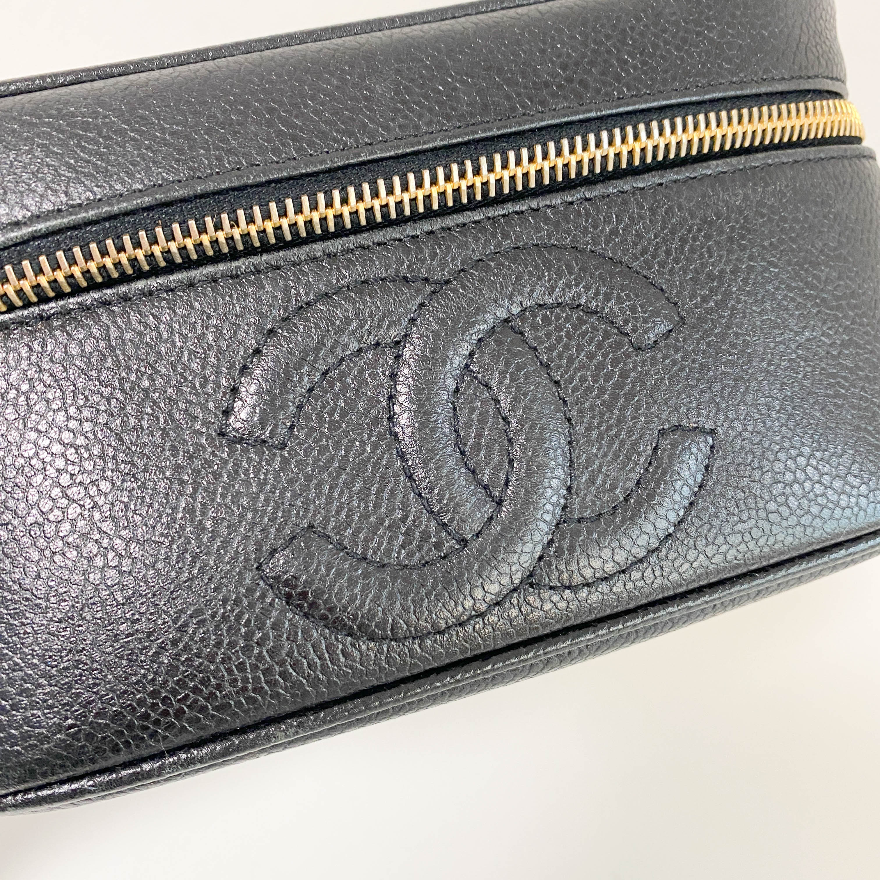 Grain Calf Skin Vanity Bag