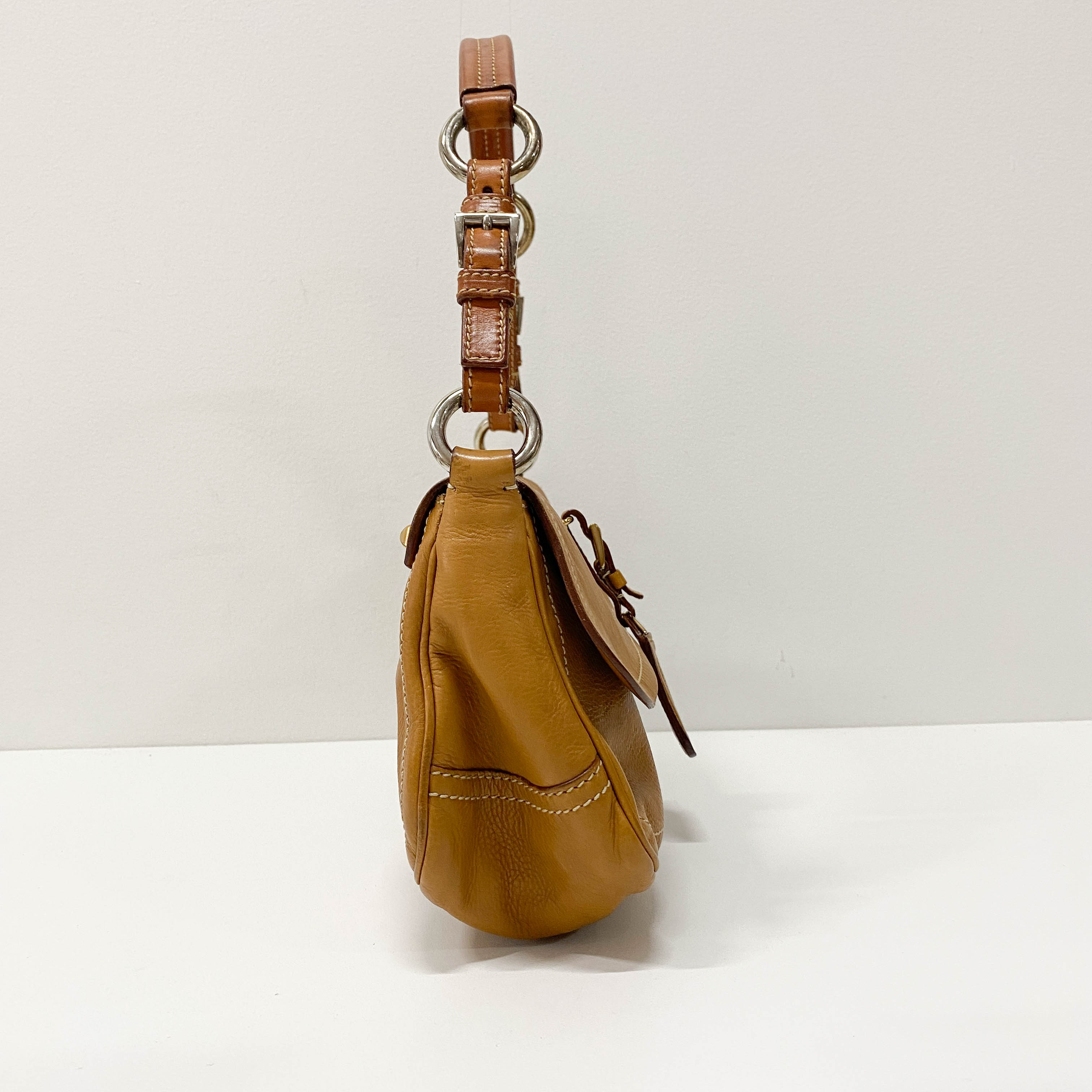 Brown Leather Shoulder Bag