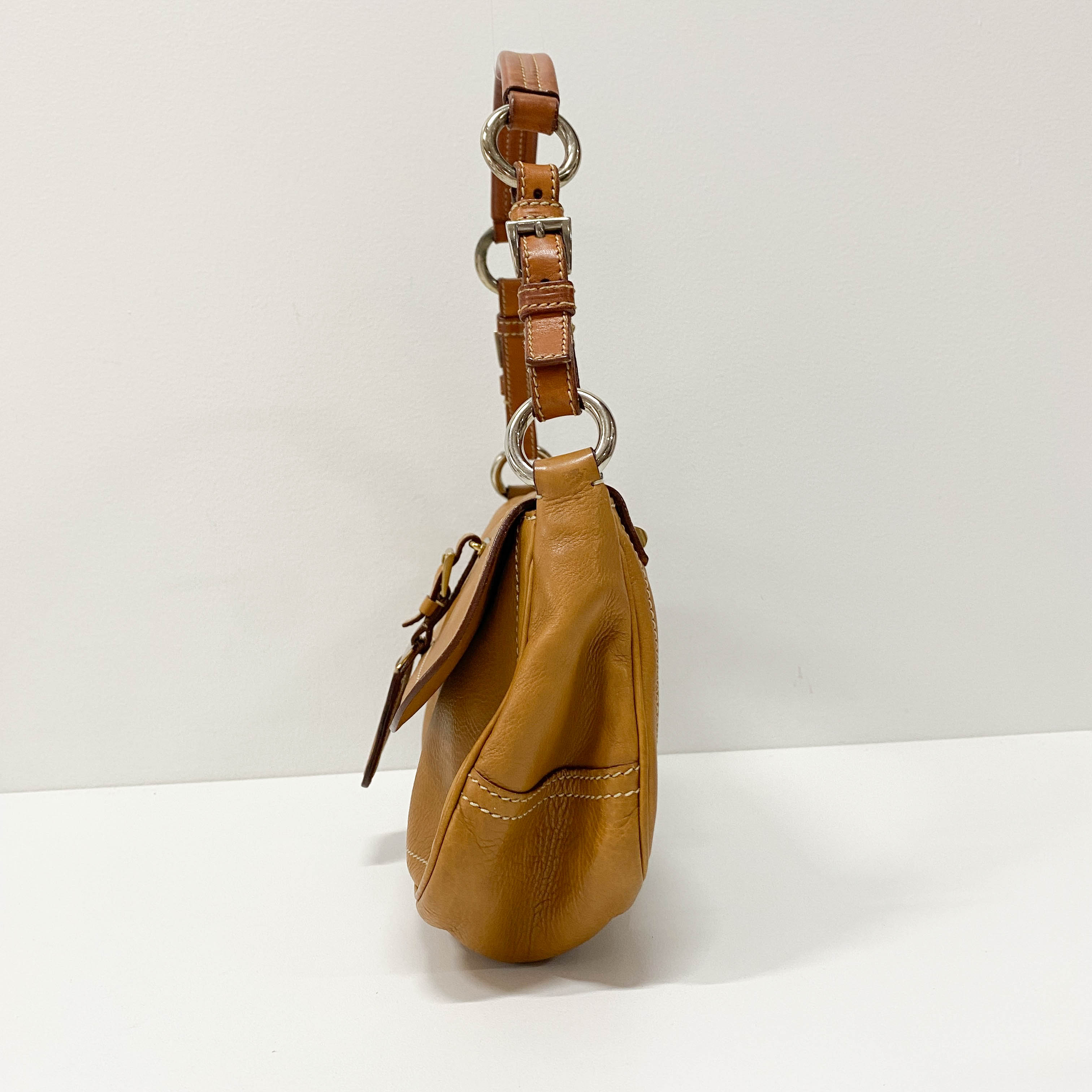 Brown Leather Shoulder Bag