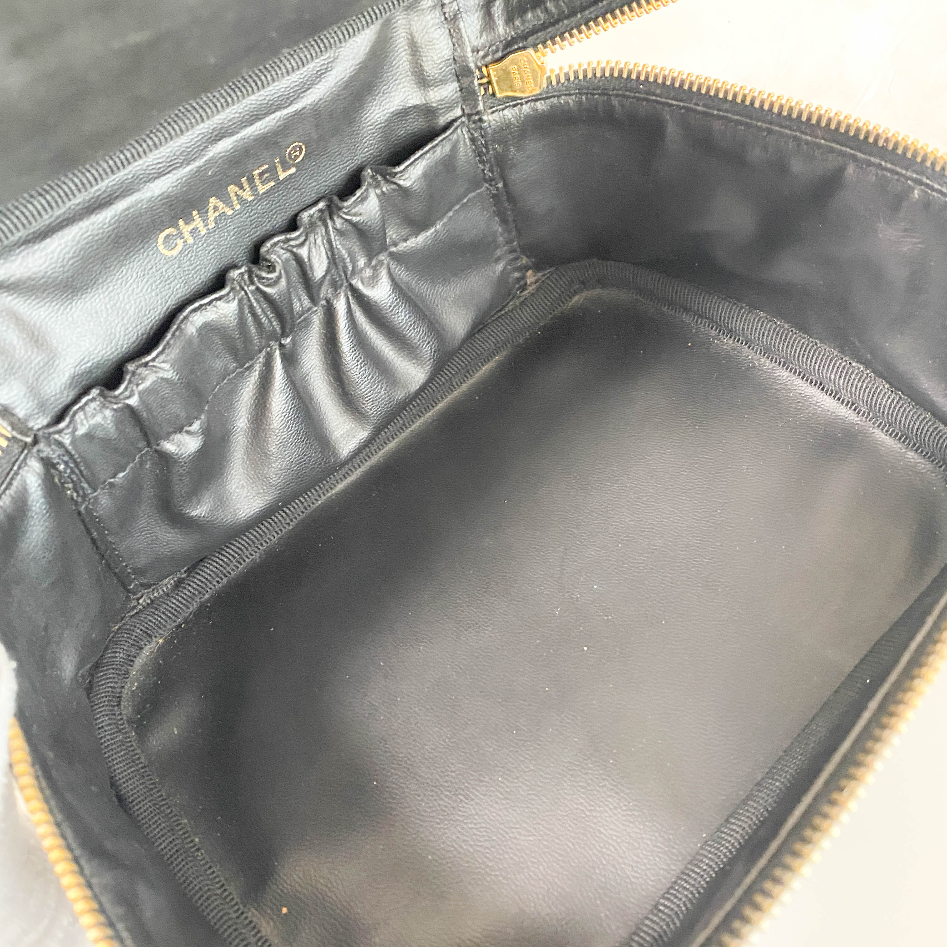 Grain Calf Skin Vanity Bag