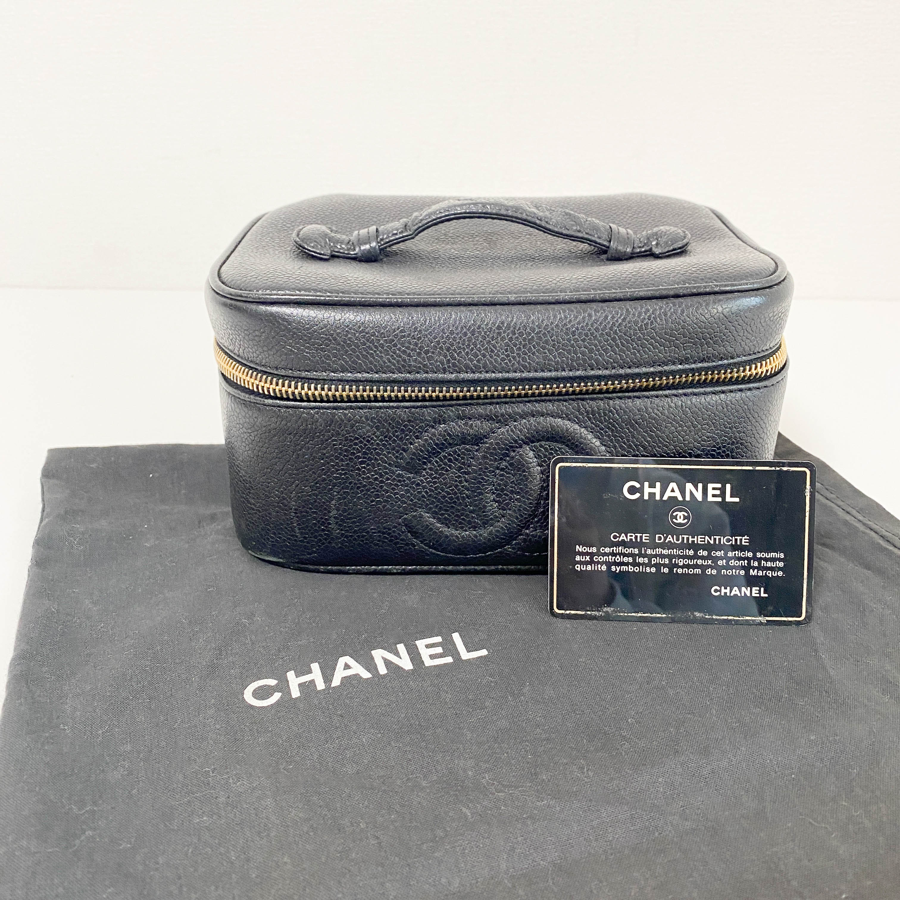 Grain Calf Skin Vanity Bag