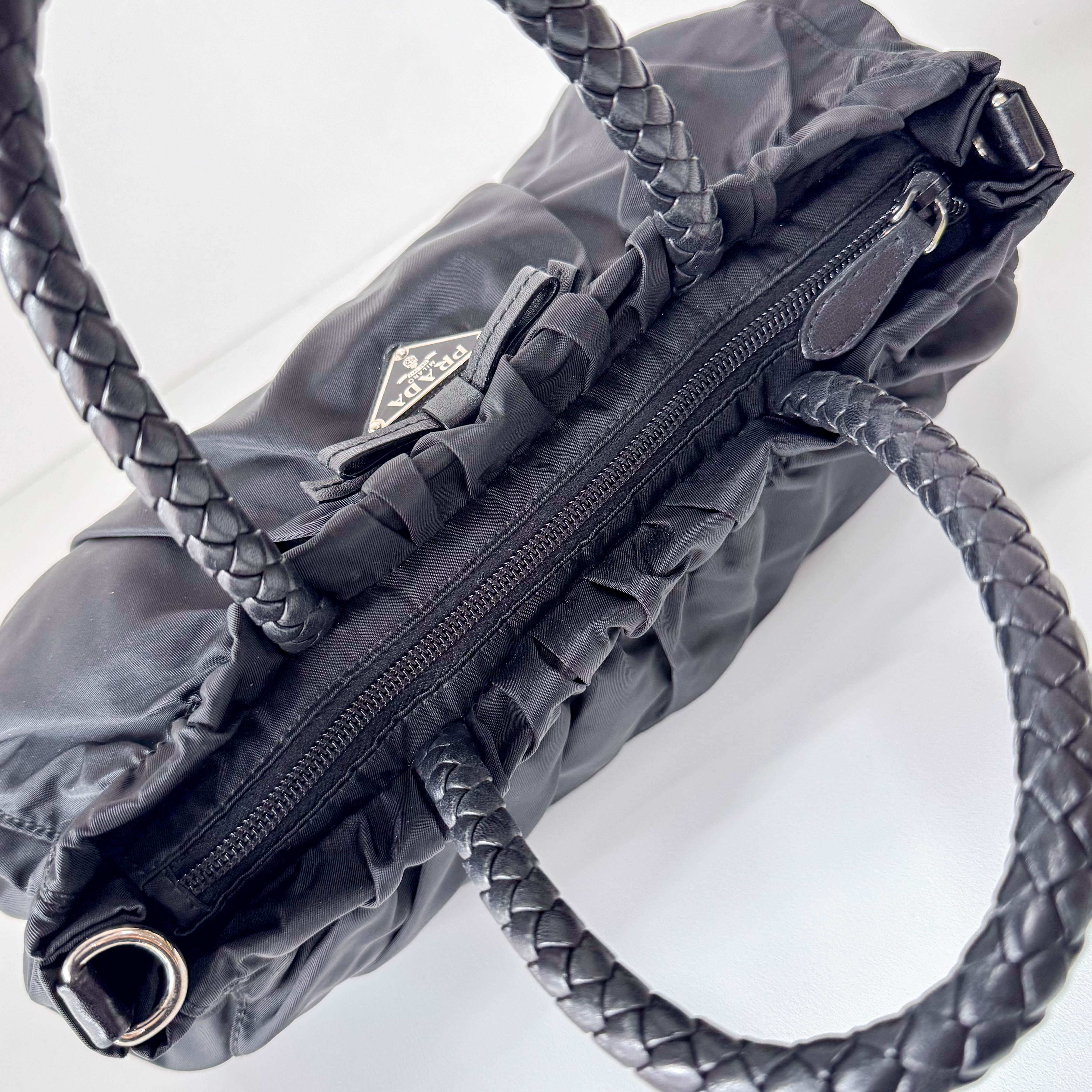 Ribbon Tessuto Nylon Handle Bag