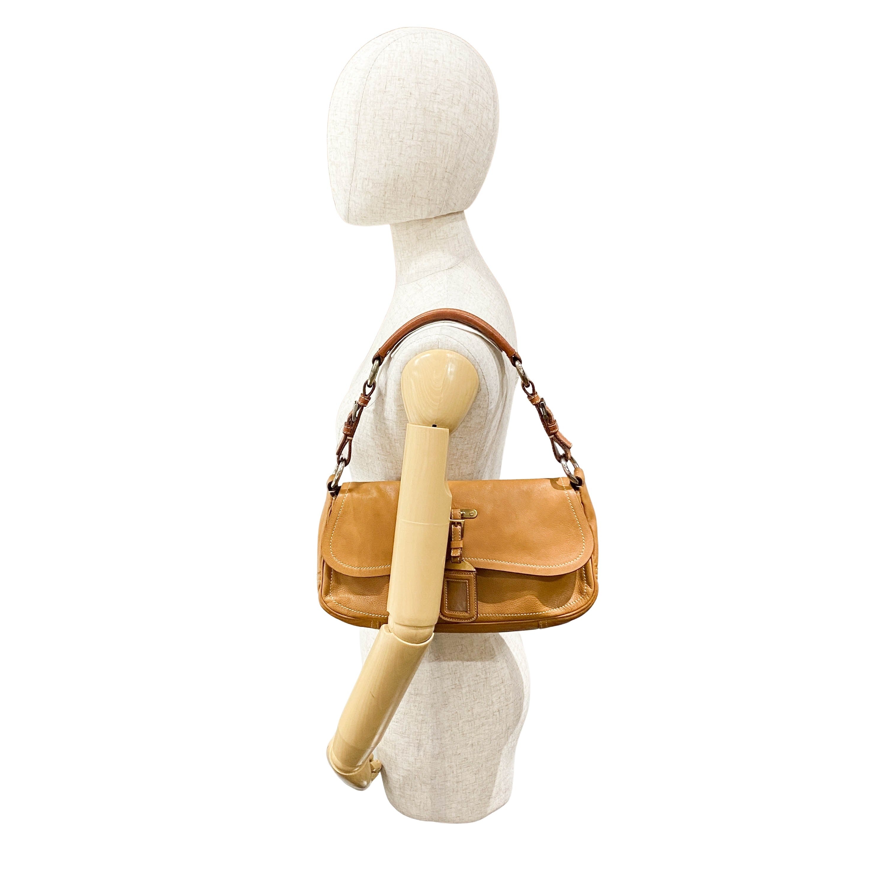 Brown Leather Shoulder Bag