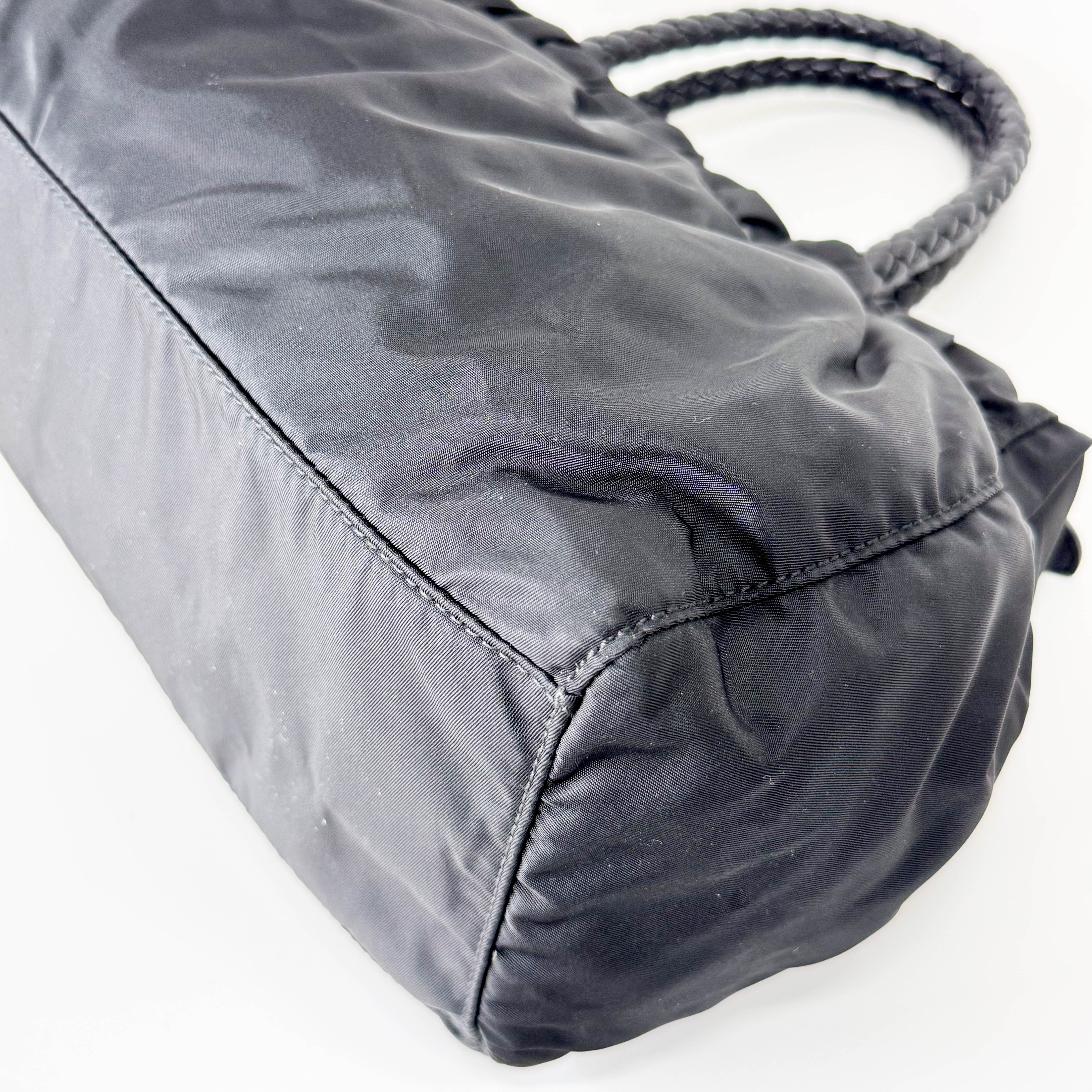 Ribbon Tessuto Nylon Handle Bag