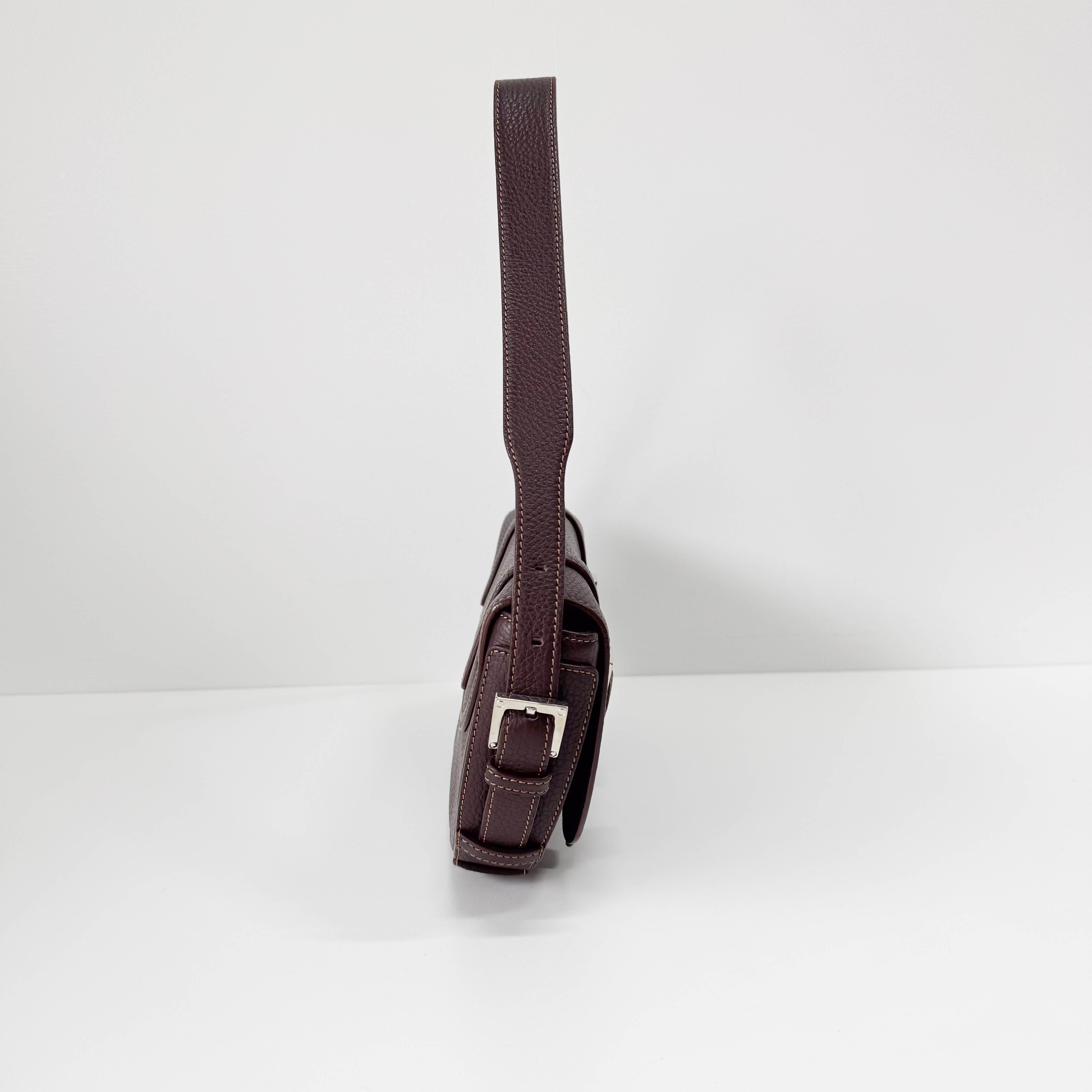 Brown Leather Shoulder Bag