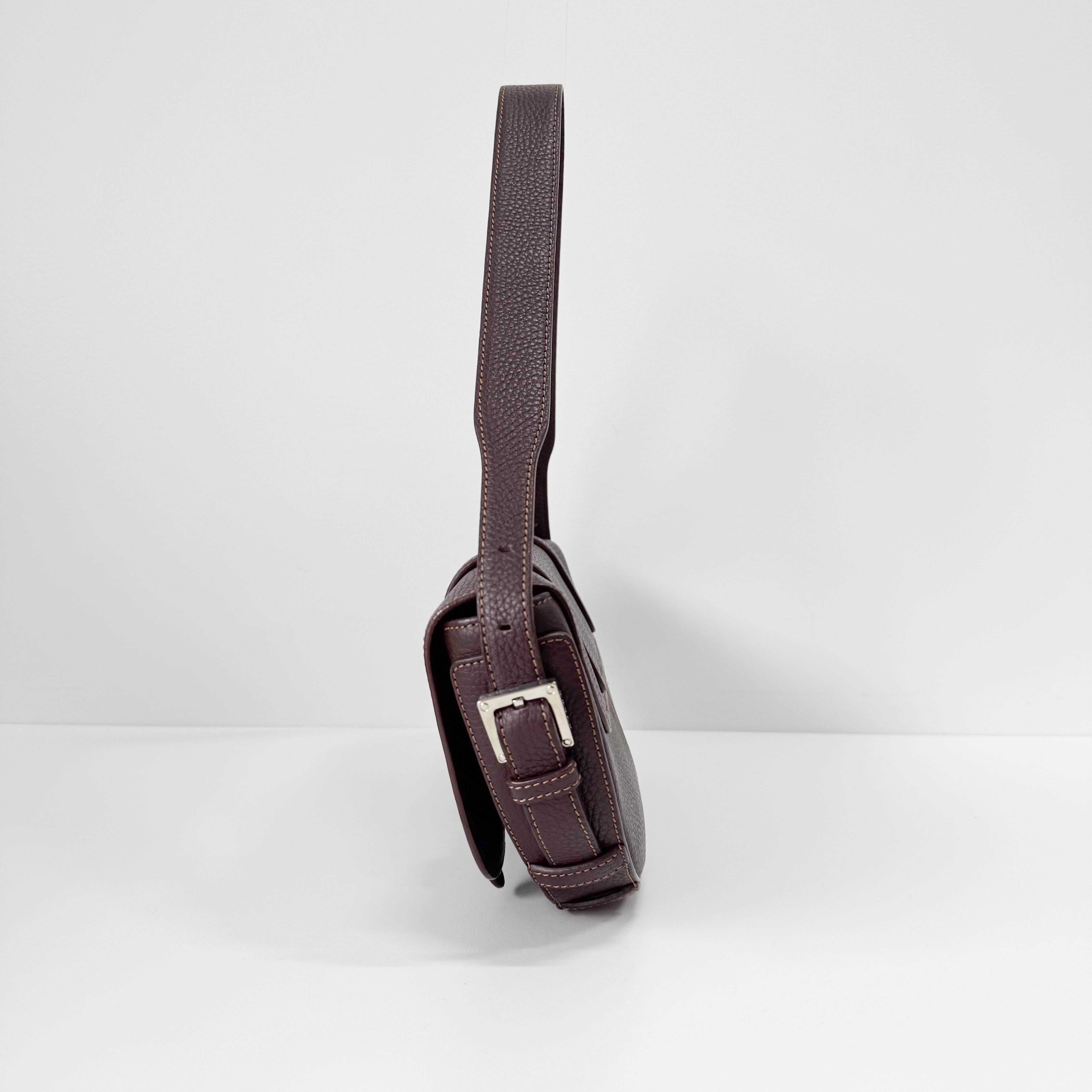 Brown Leather Shoulder Bag