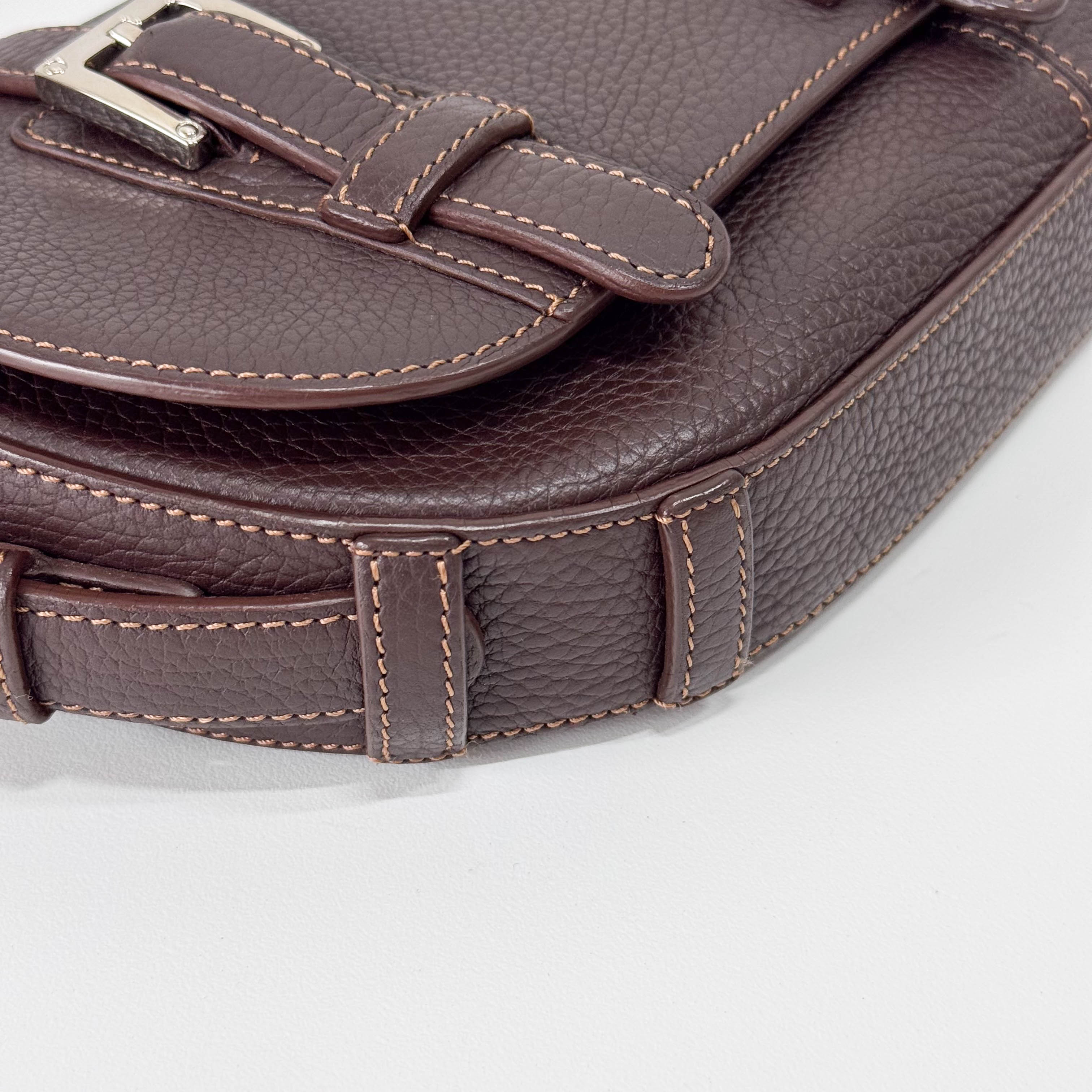 Brown Leather Shoulder Bag