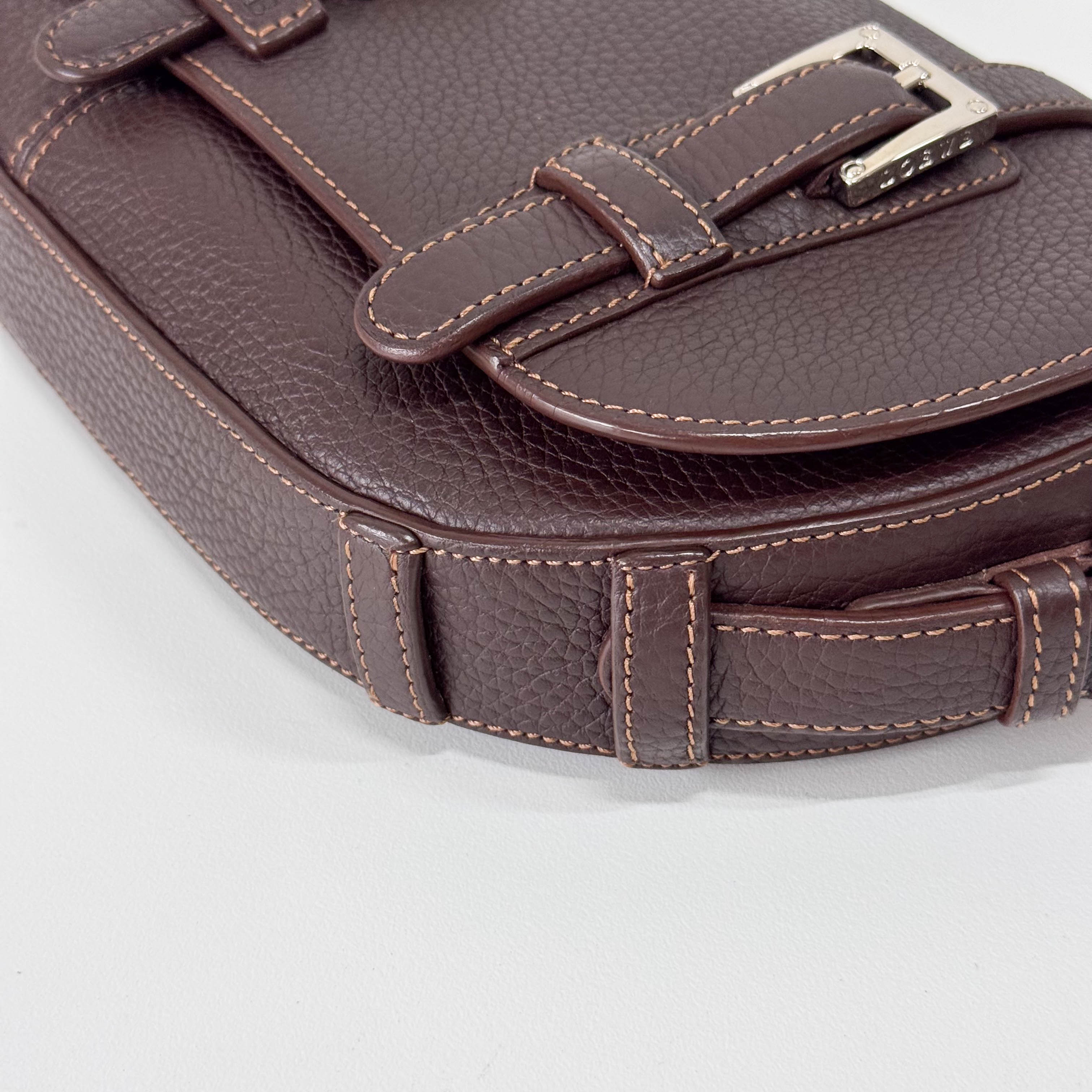 Brown Leather Shoulder Bag