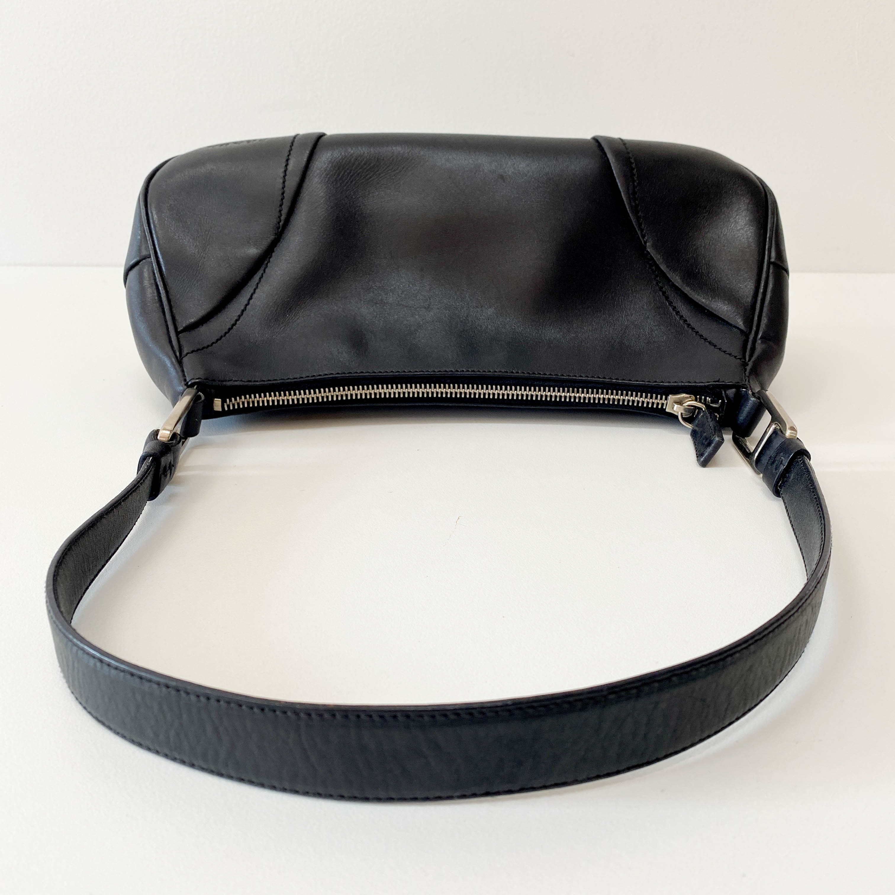 Black Leather Shoulder Bag