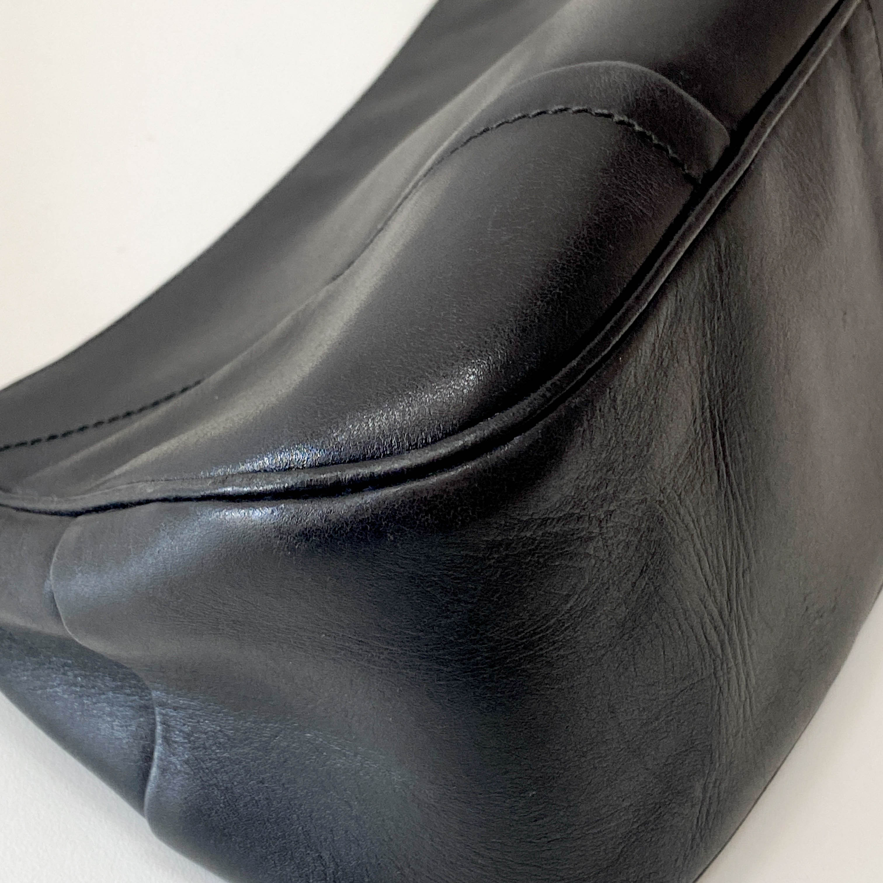 Black Leather Shoulder Bag