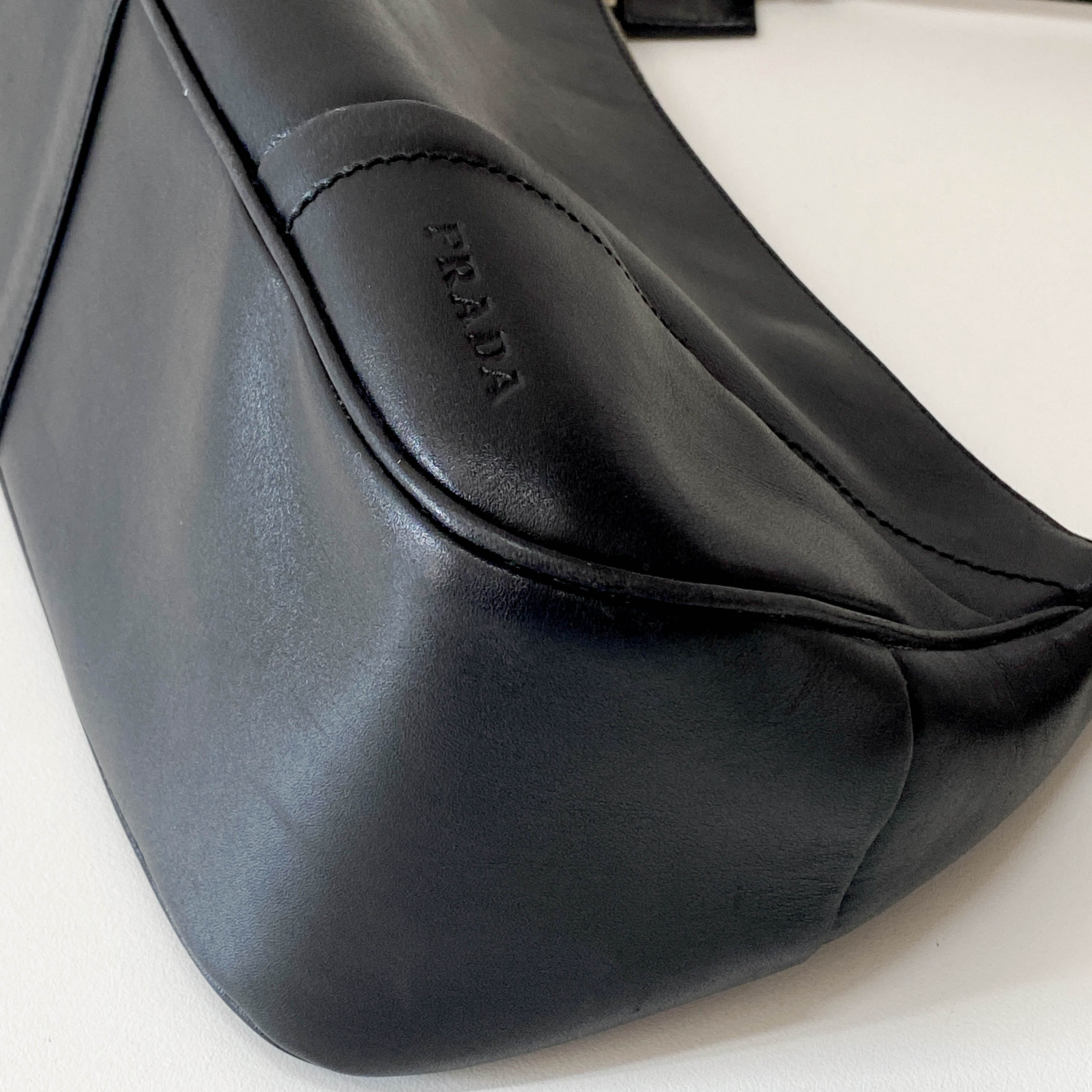 Black Leather Shoulder Bag