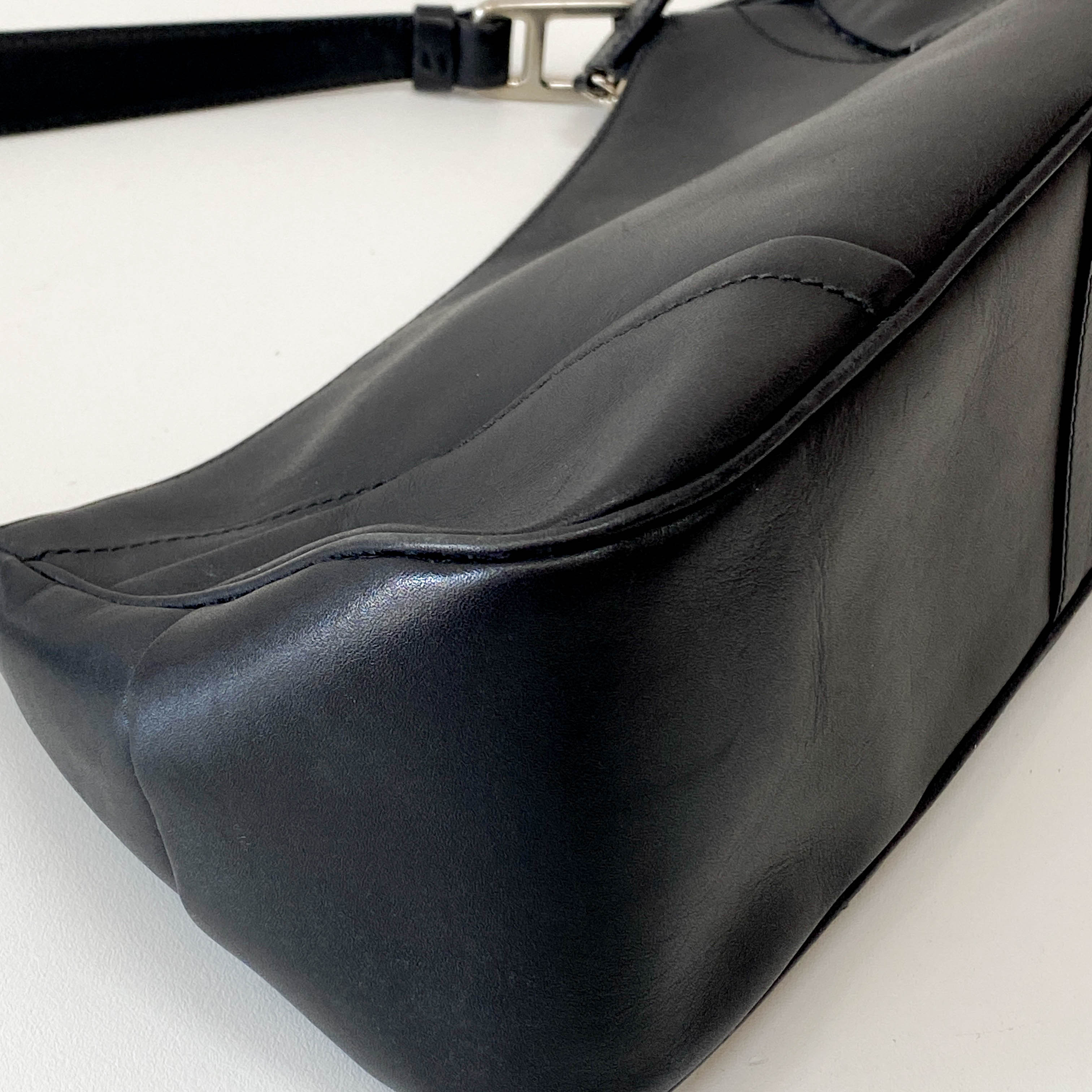 Black Leather Shoulder Bag