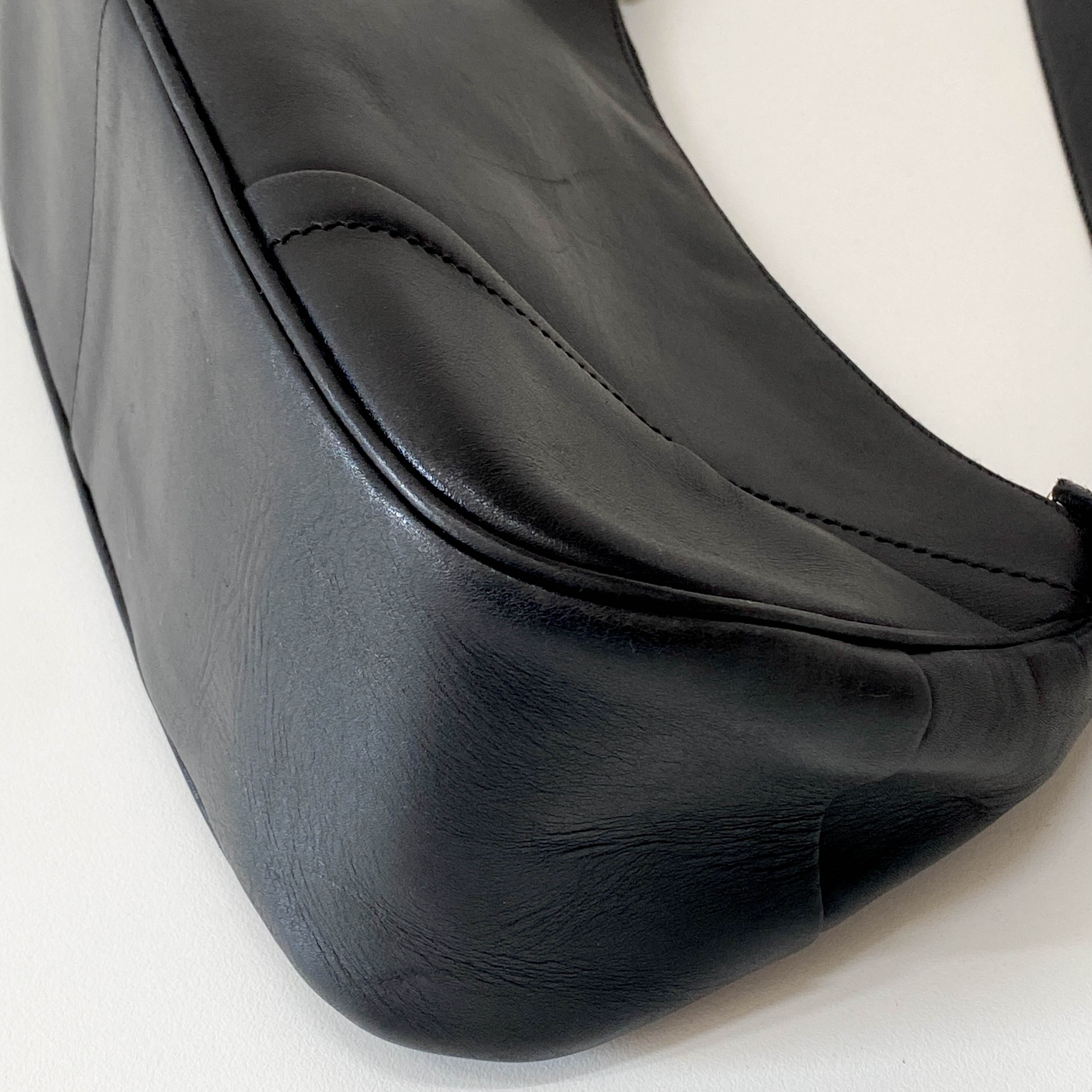 Black Leather Shoulder Bag