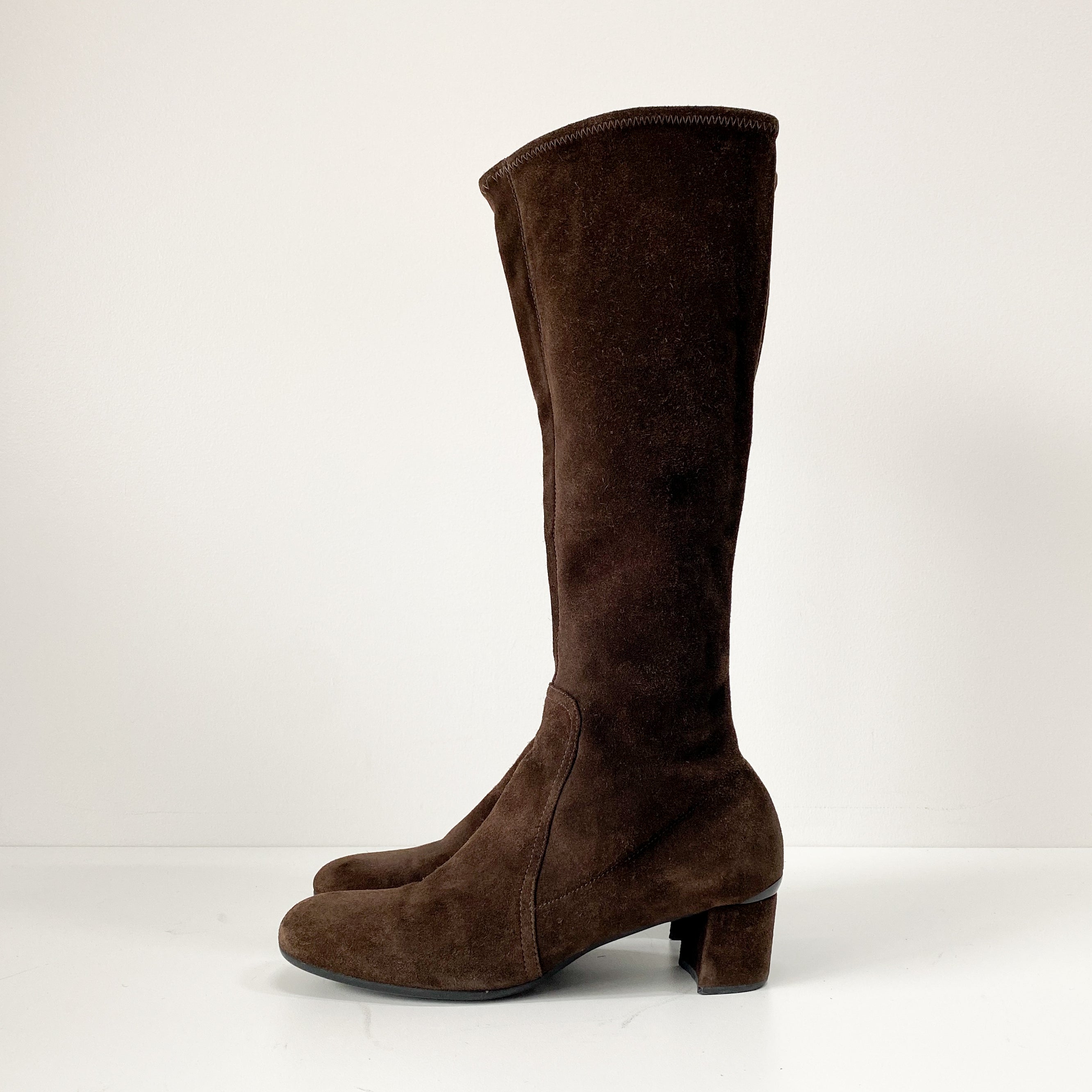 Size 37 Brown Suede Tall Boots