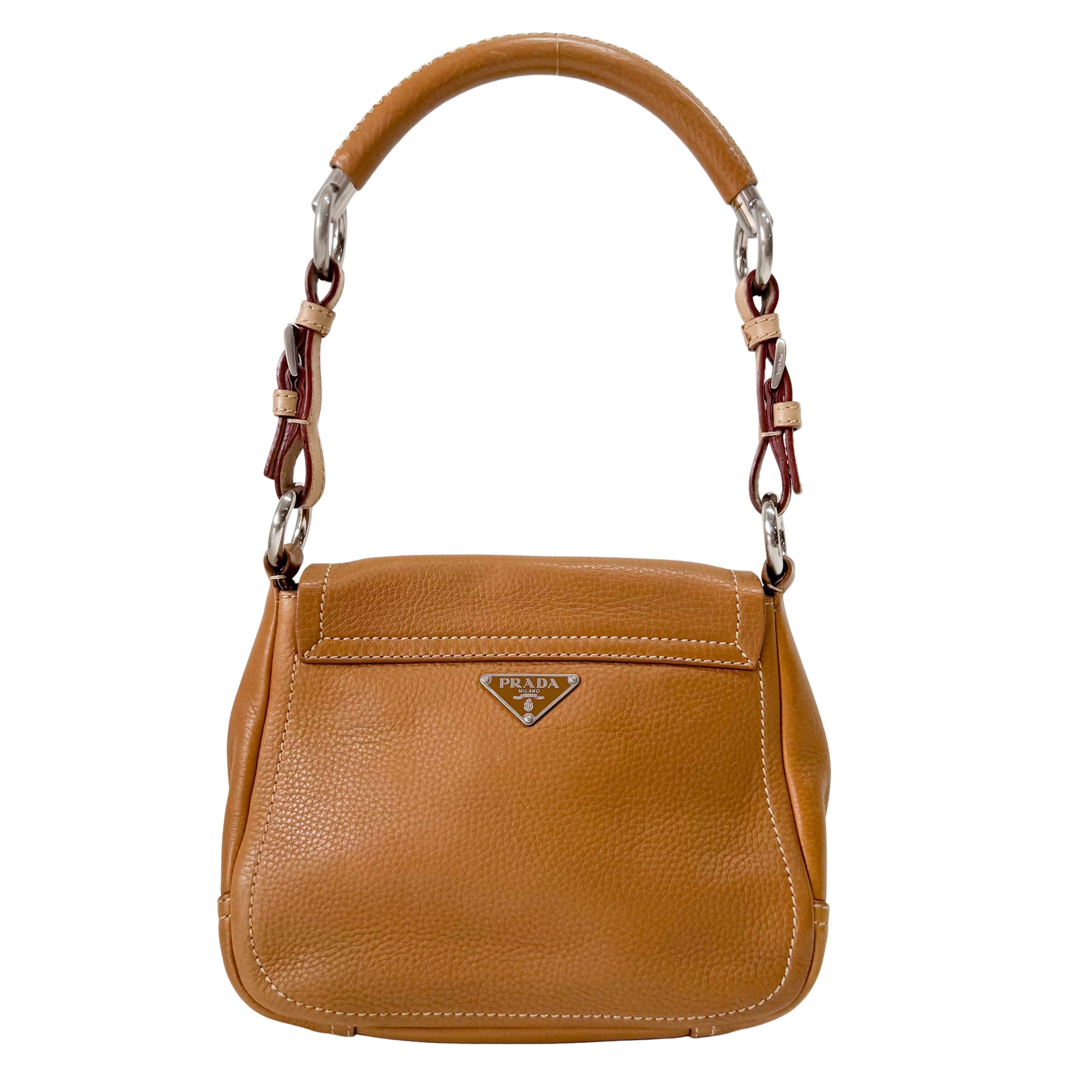 Small Brown Leather Shoulder Bag