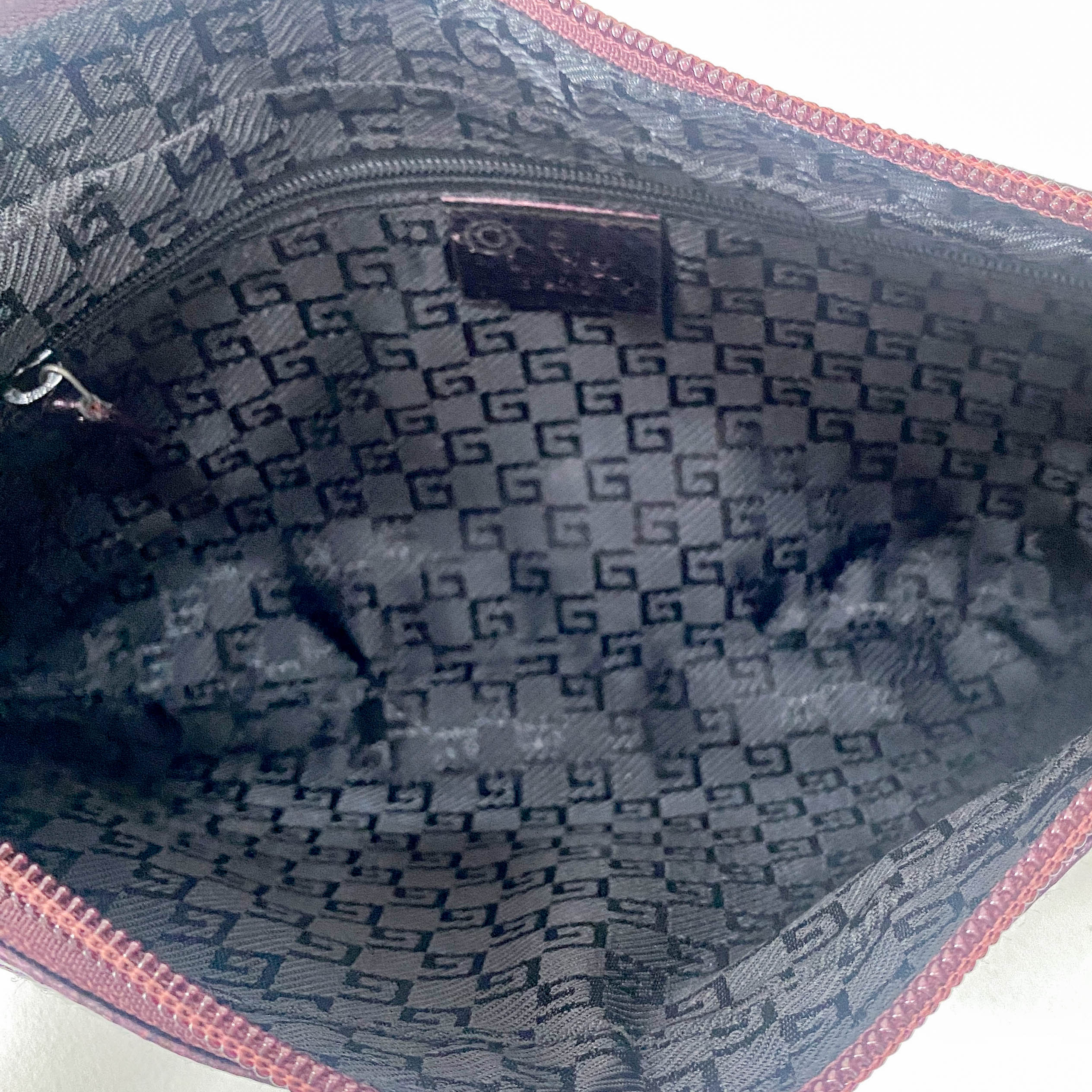 Metallic Purple Leather Shoulder Bag