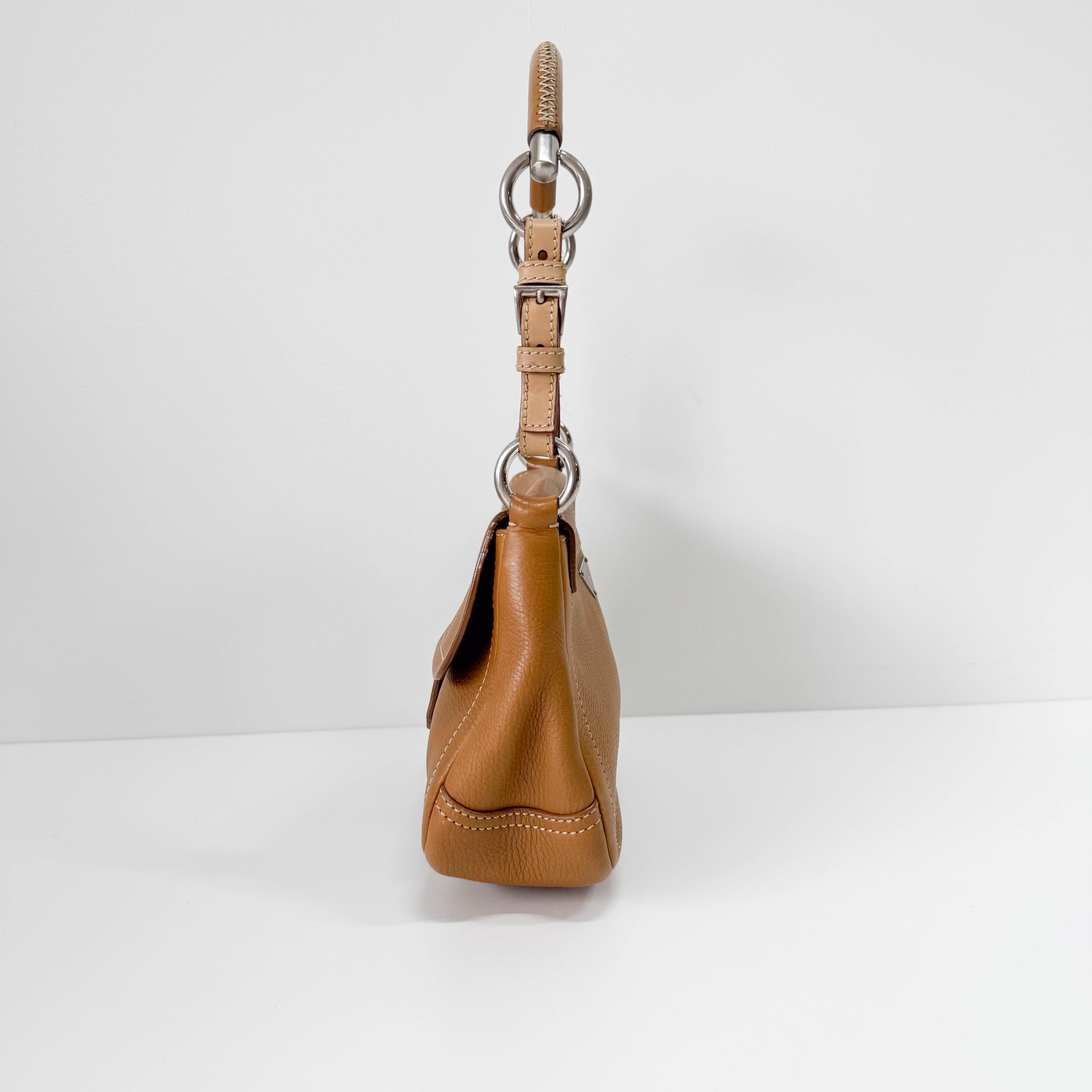 Small Brown Leather Shoulder Bag