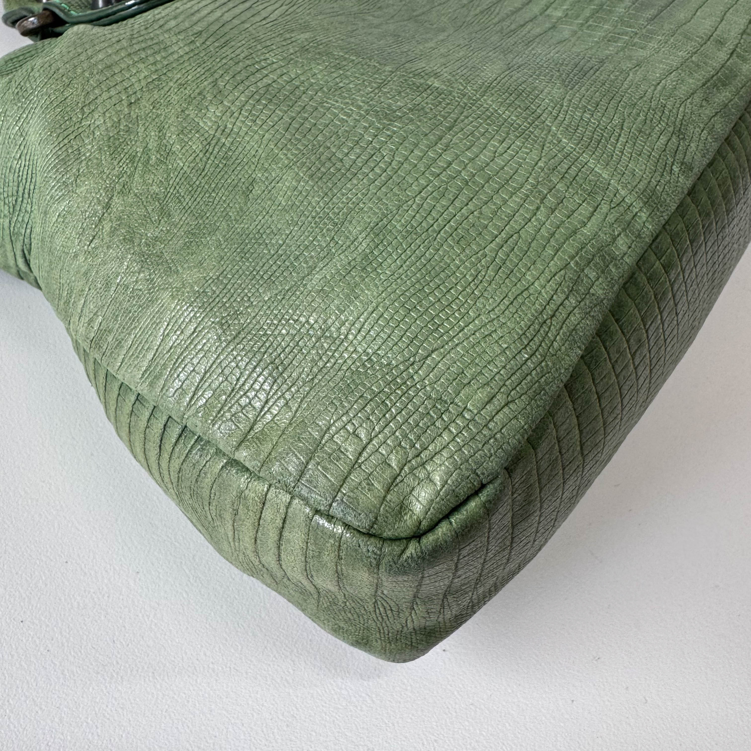 The First Green Leather Bag